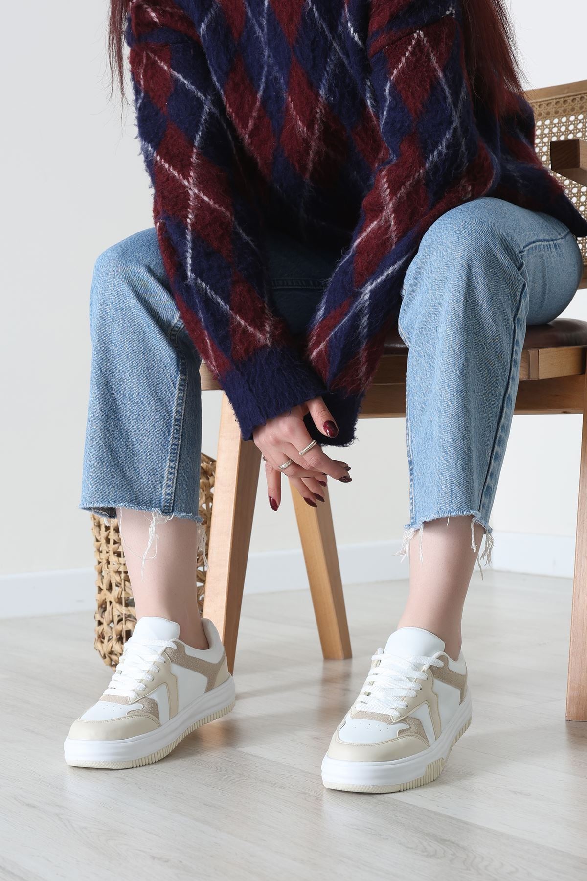 Spor Günlük Ayakkabı Beyazkrem - 31825.264.