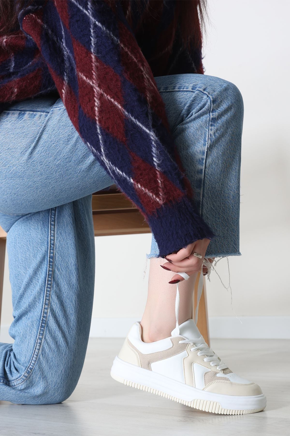 Spor Günlük Ayakkabı Beyazkrem - 31825.264.