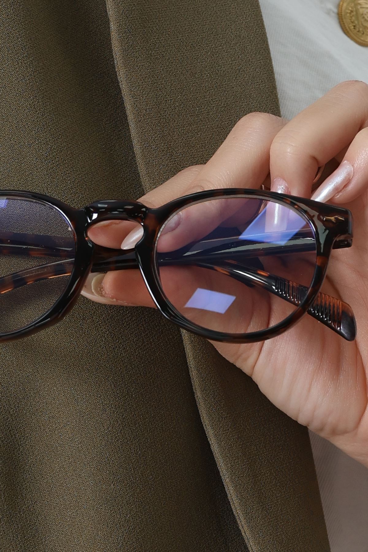 Mavi Işık Korumalı Ekran Gözlüğü Kahveleopar - 2328.1724.