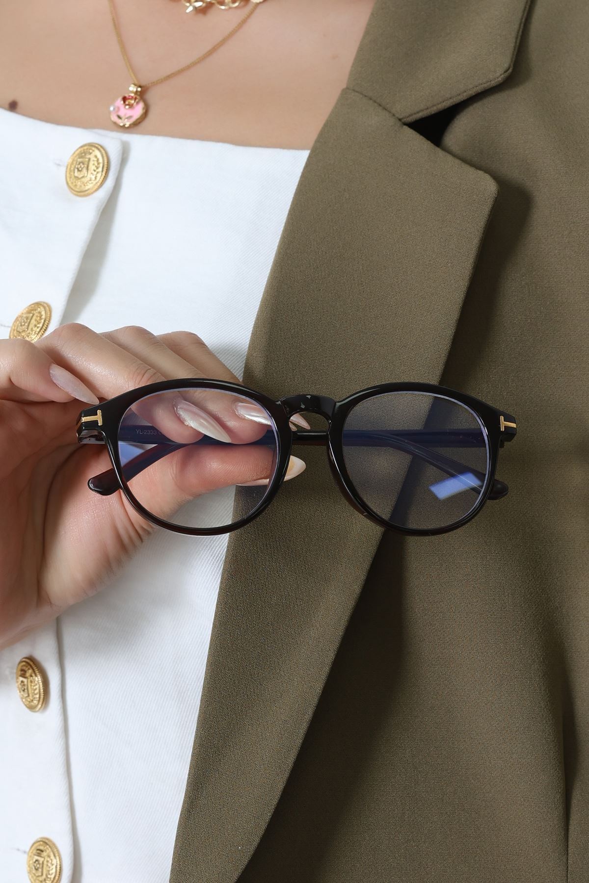 Mavi Işık Korumalı Ekran Gözlüğü Kahve - 2328.1724.