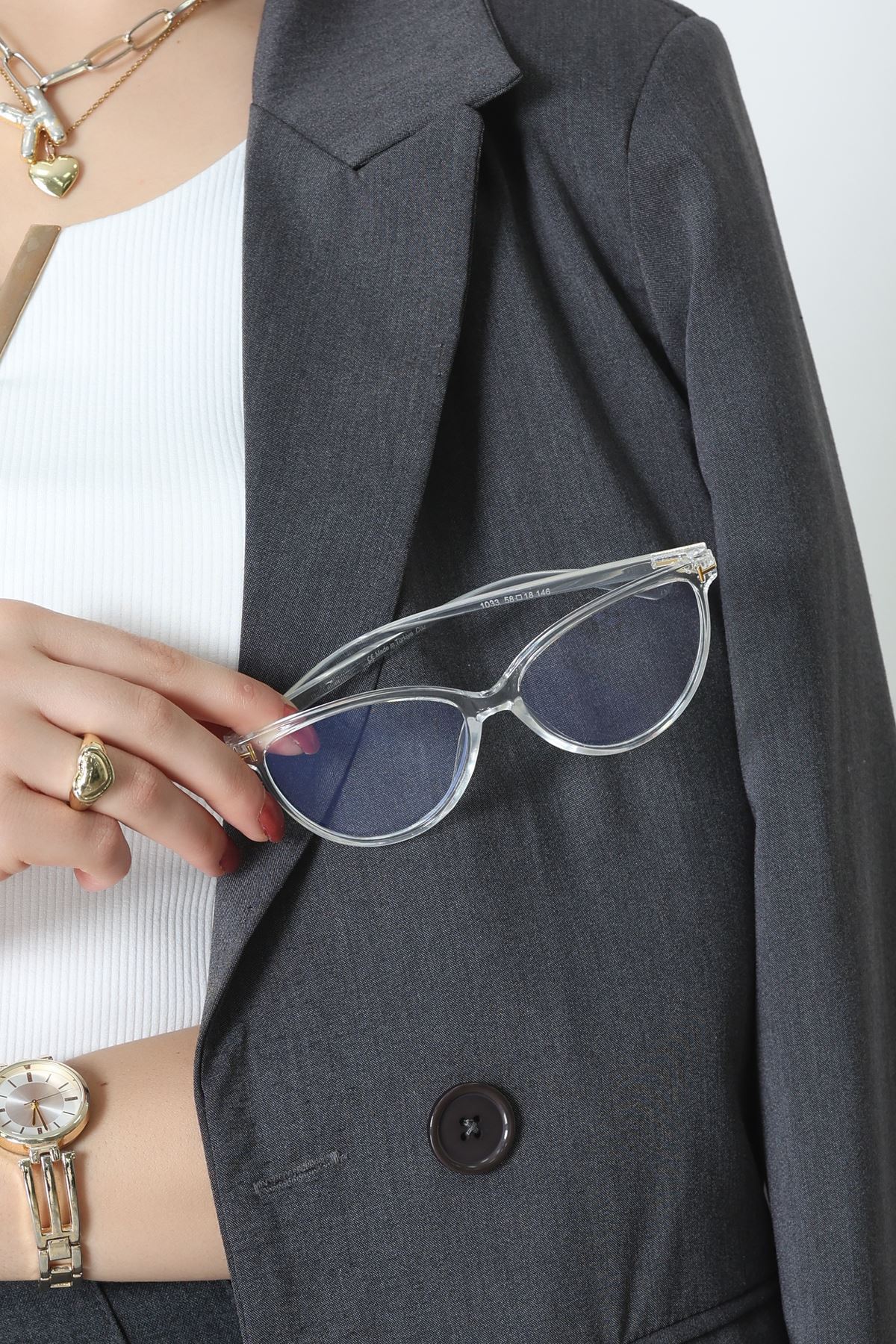 Mavi Işık Koruyucu Gözlük Beyazşeffaf - 21111.1724.