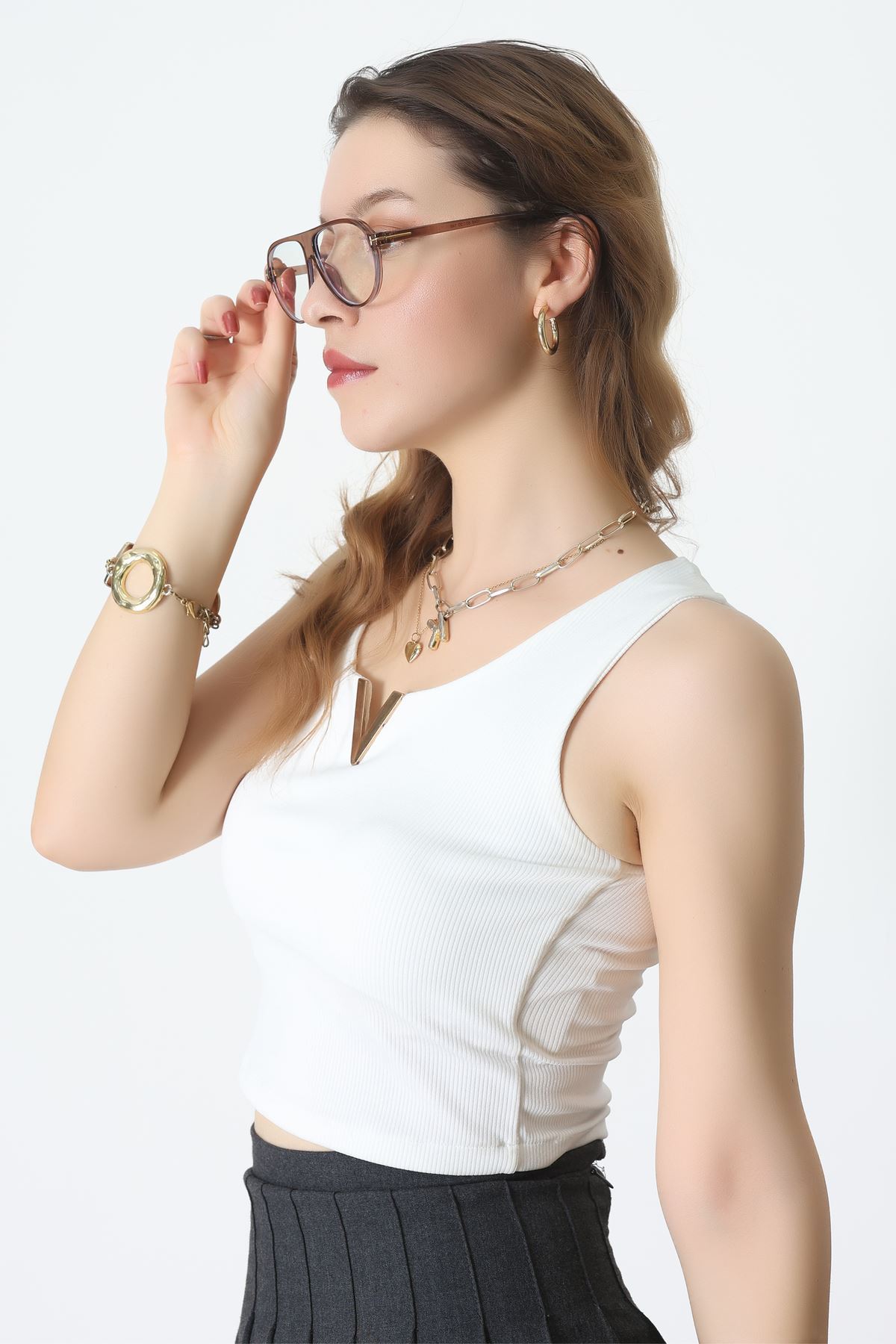 Mavi Işık Koruyucu Gözlük Kahveşeffaf - 21111.1724.