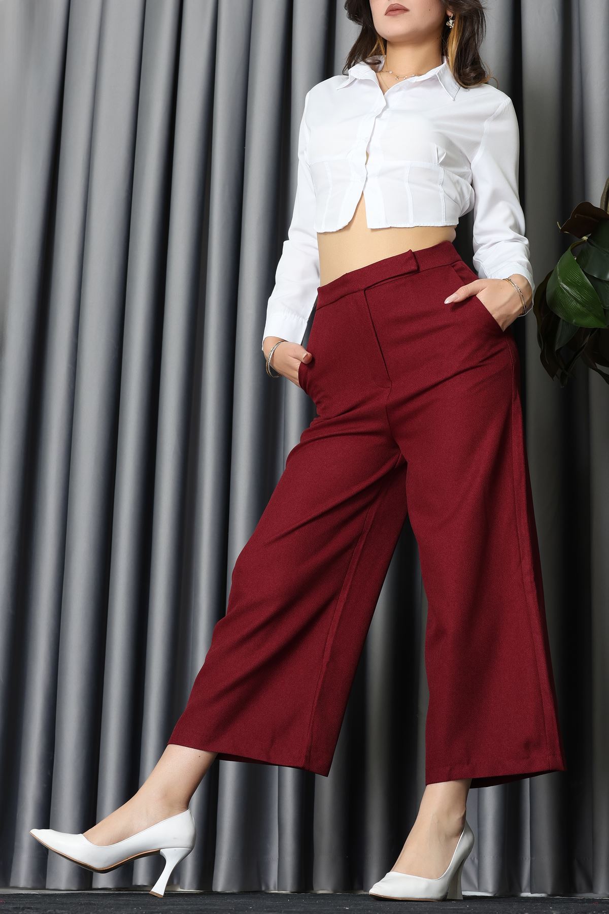 Bermuda Pantolon Bordo - 31588.444.