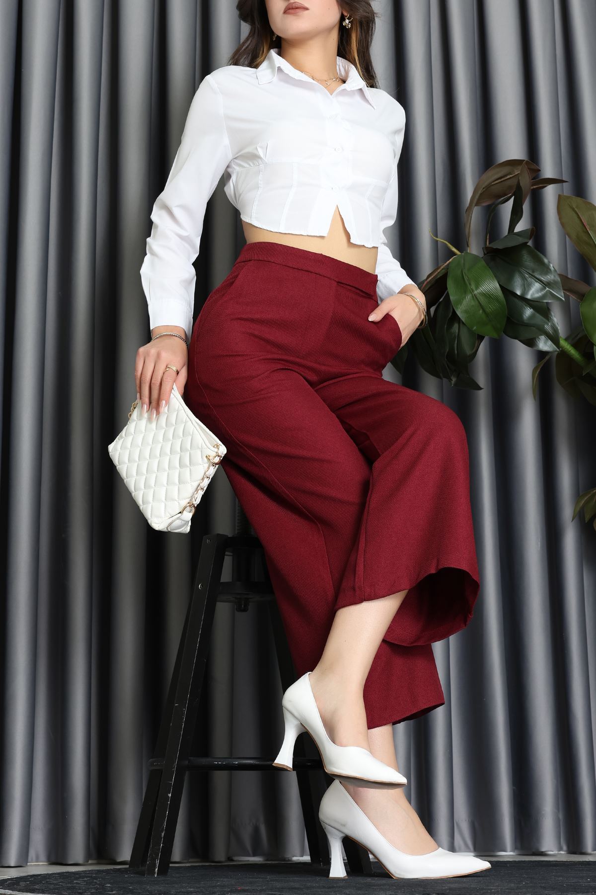 Bermuda Pantolon Bordo - 31588.444.