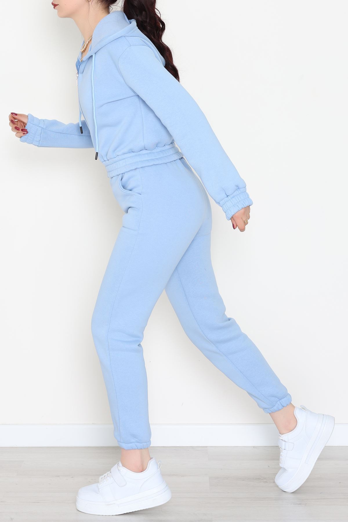 3 İplik Crop Eşofman Takımı Bebemavi - 50913.1878.