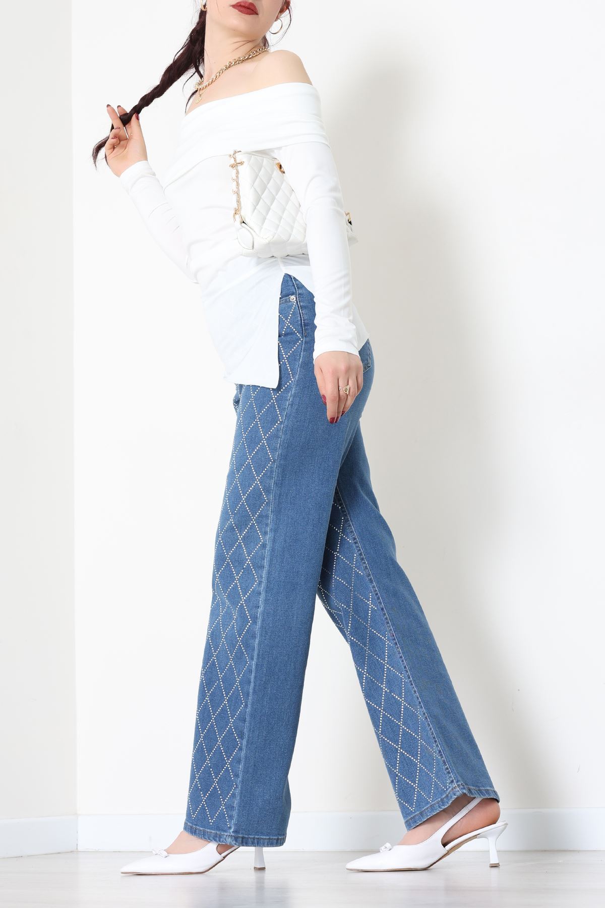 Sandy Madonna Yaka Bluz Ekru - 42804.1949.