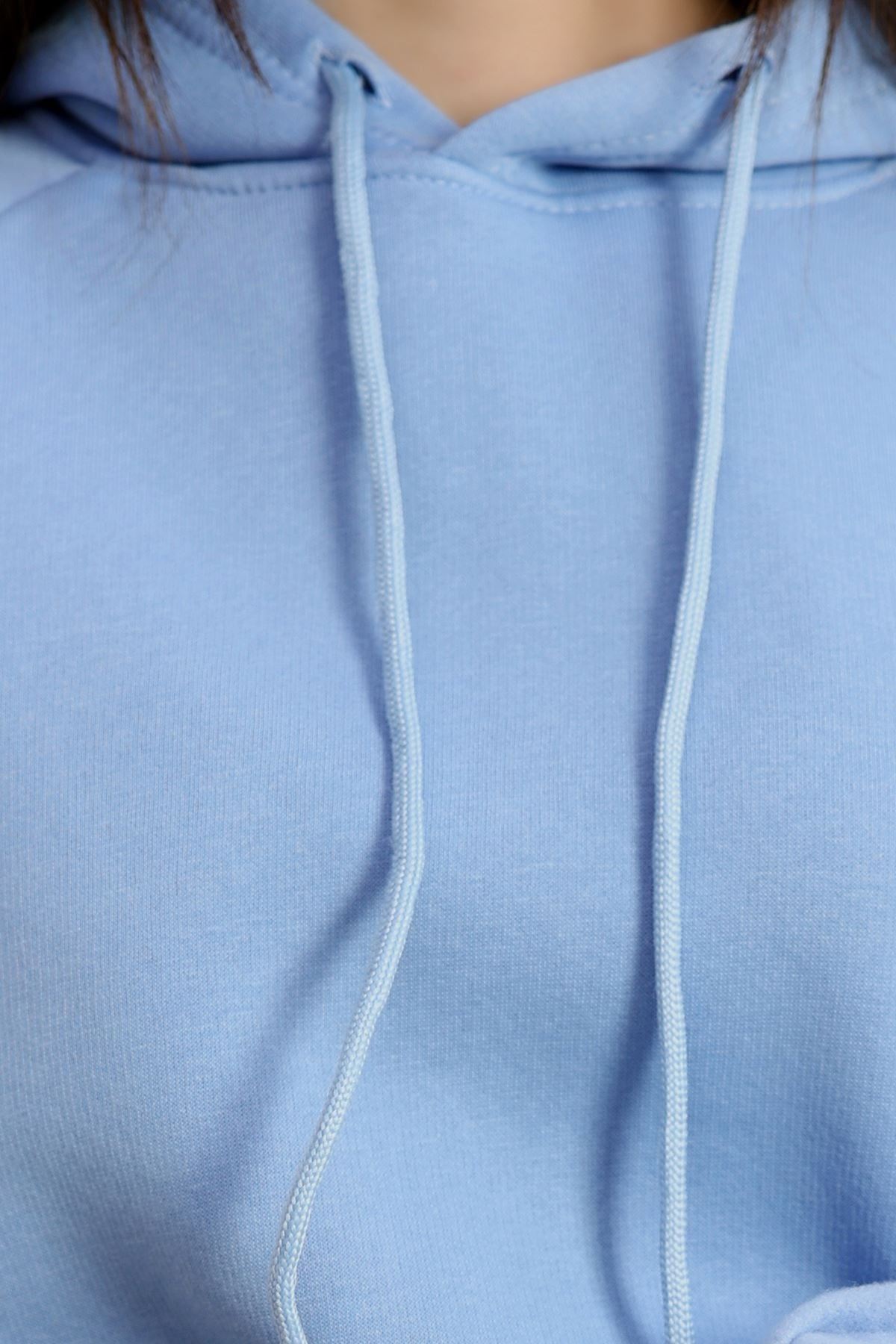 Üç İplik Crop Eşofman Takımı Bebemavi - 70778.1878.