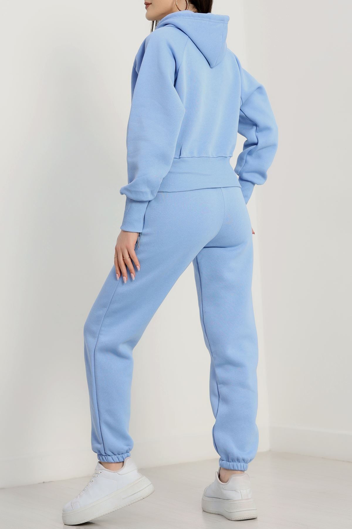 Üç İplik Crop Eşofman Takımı Bebemavi - 70778.1878.