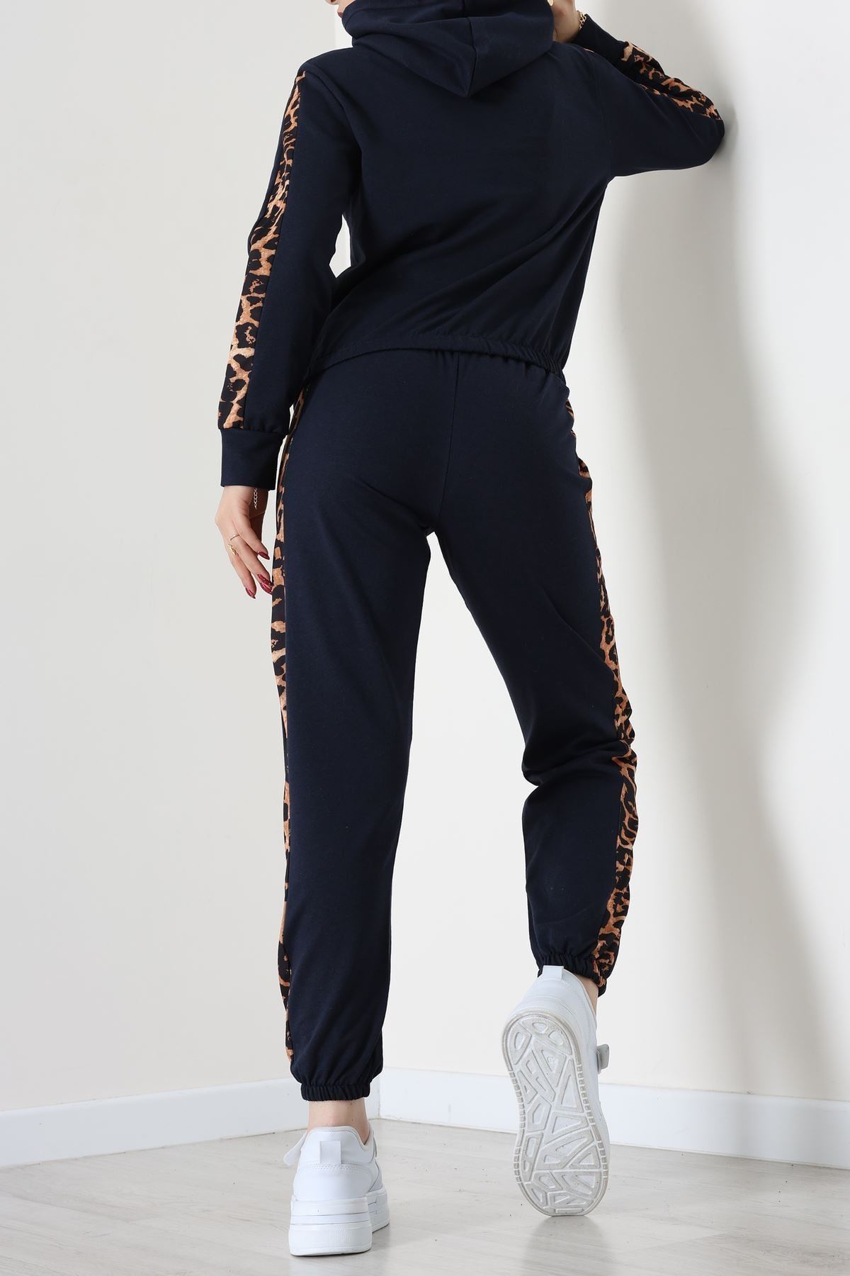 Leopar Garnili Eşofman Takım Lacivert - 20112.1857.