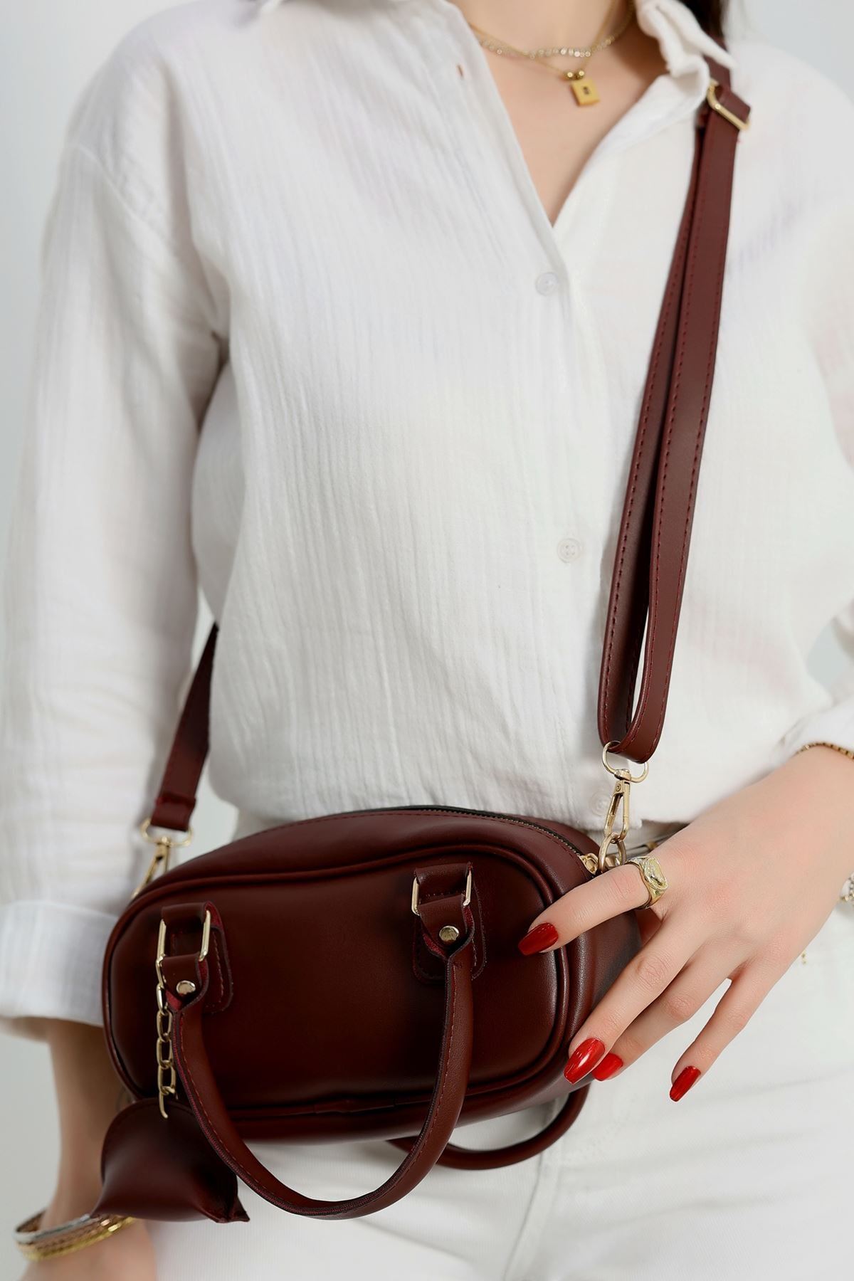 Askılı Çanta Bordo - 31259.2063.