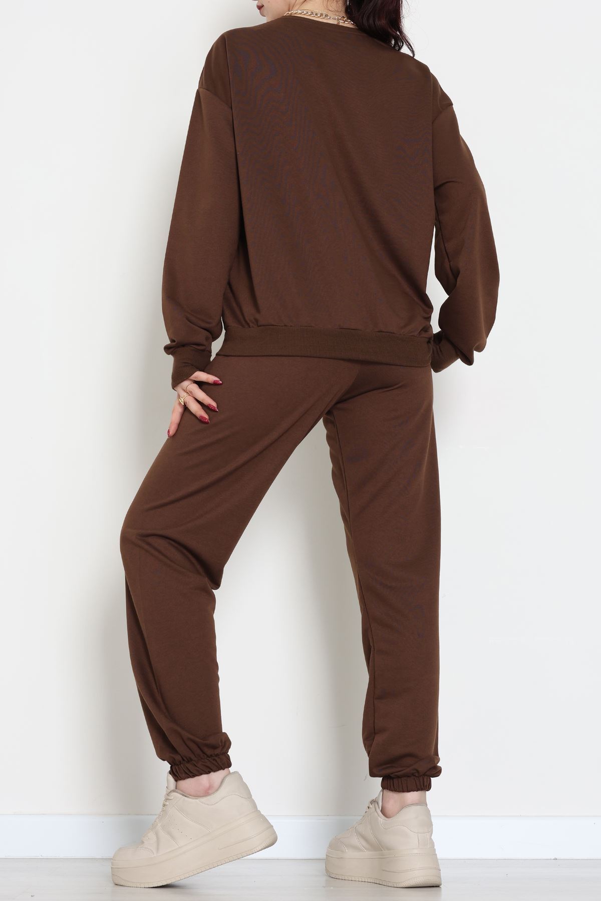 Armalı Eşofman Takımı Kahve - 20087.1857.