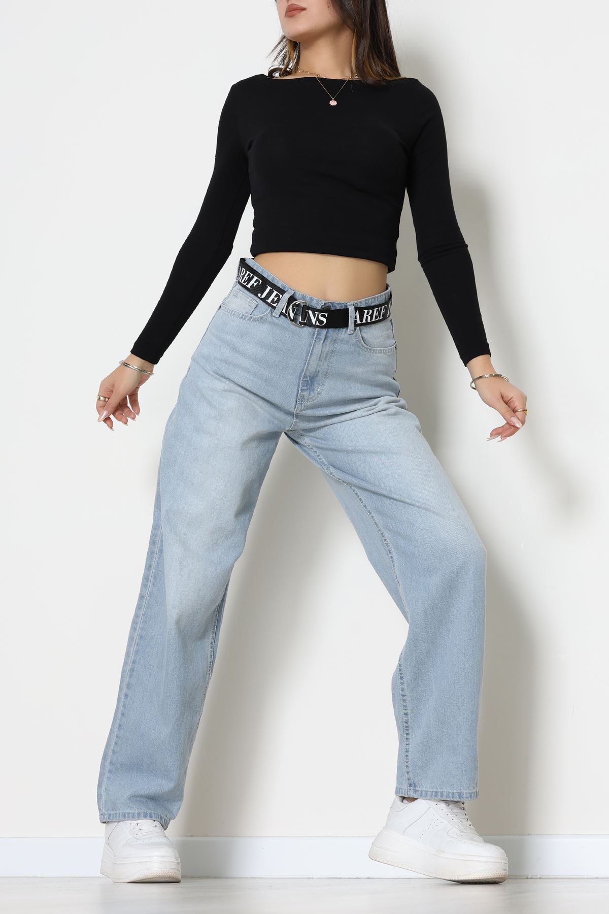 Kemerli Baggy Kot Pantolon Buzasit - 32535.1566.