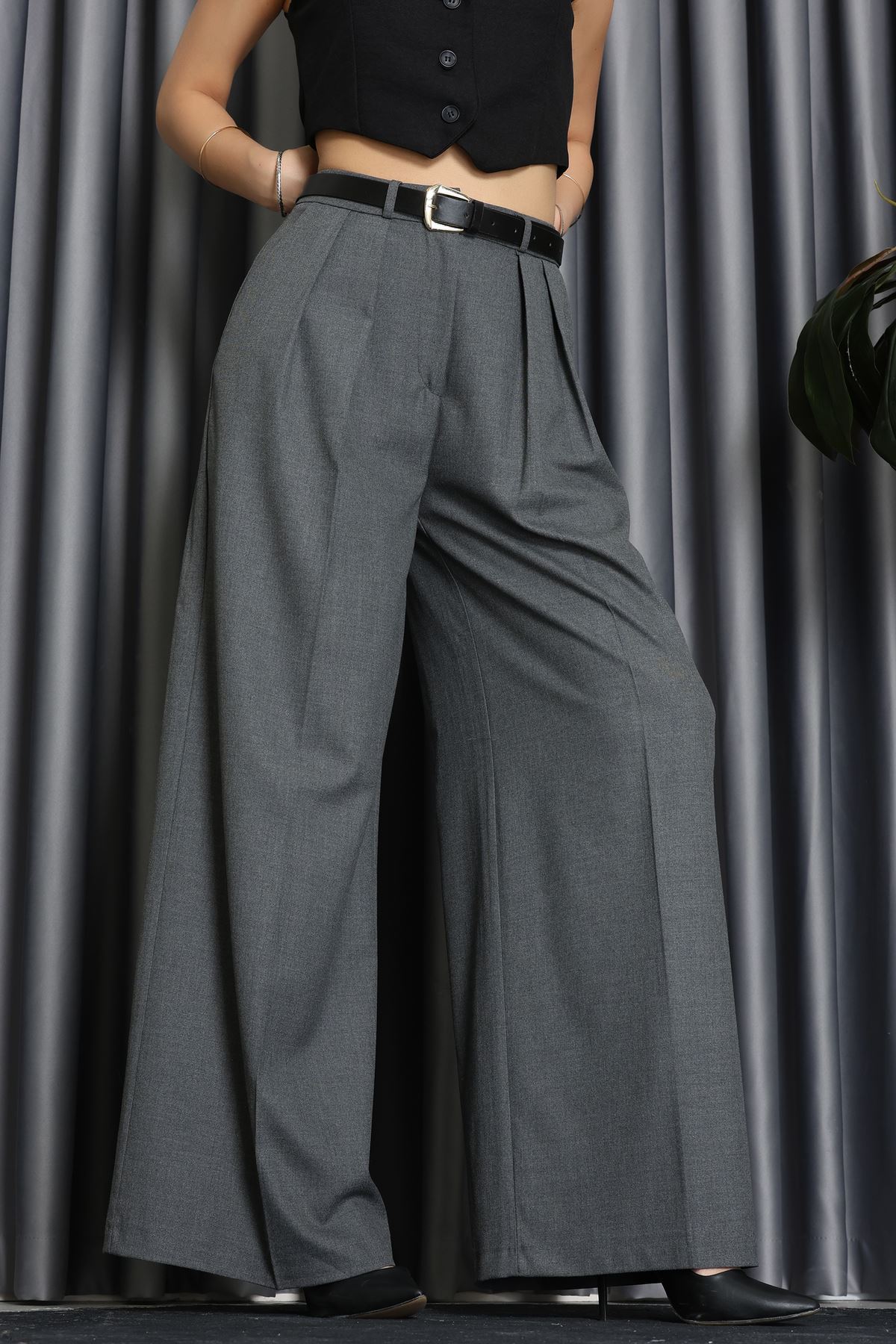 Kemerli Pileli Pantolon Anti - 51070.1995.