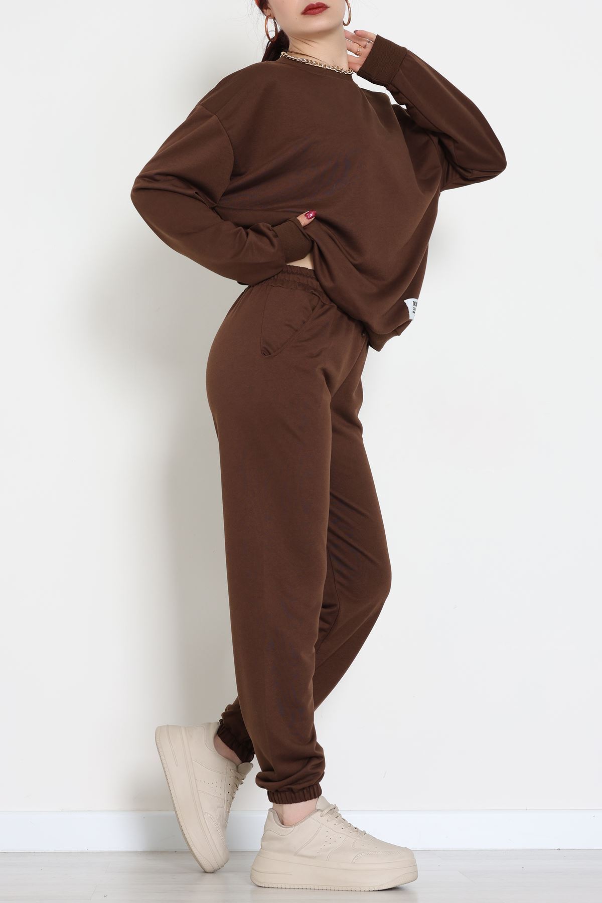 Armalı Eşofman Takımı Kahve - 20087.1857.