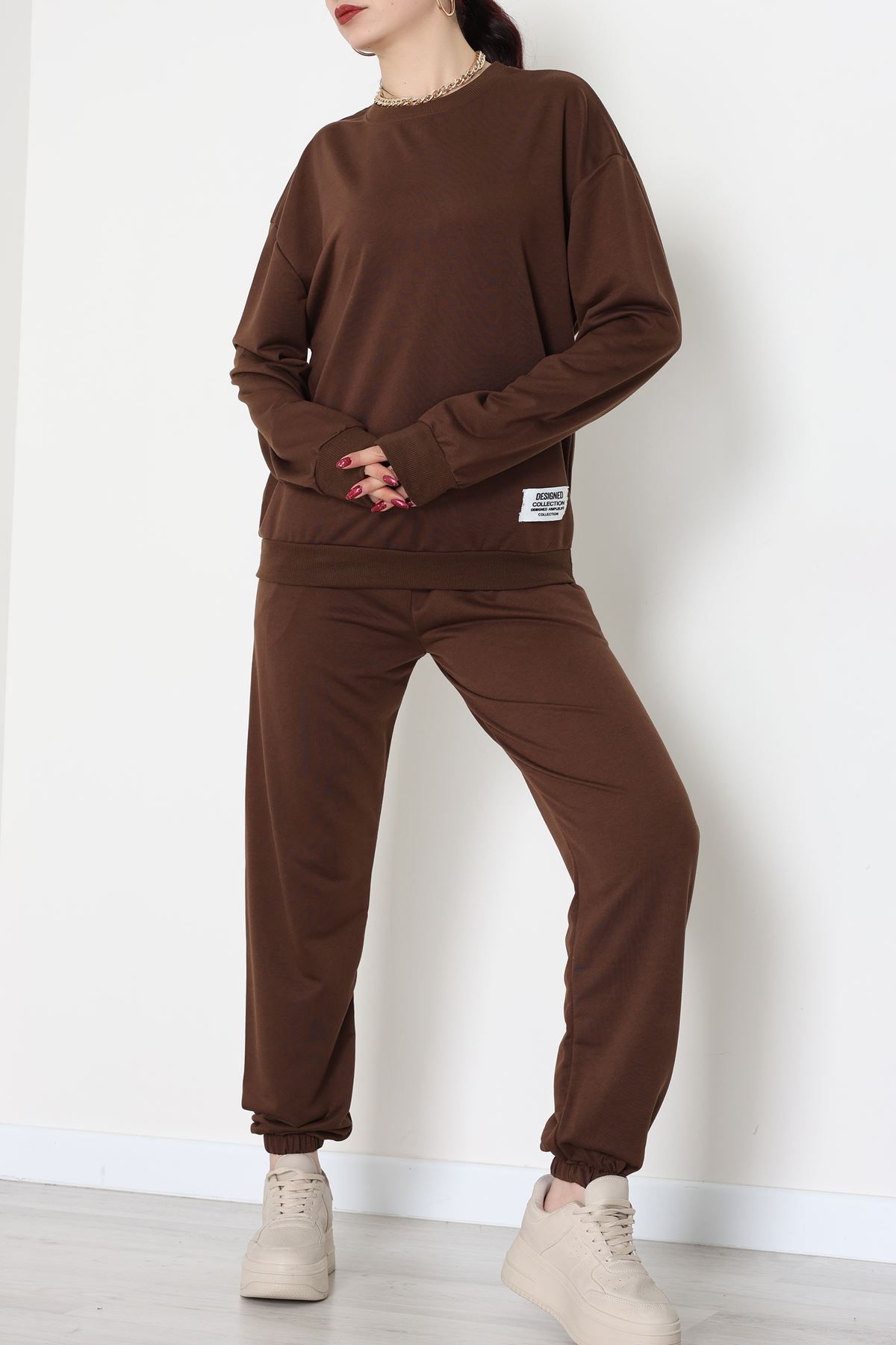 Armalı Eşofman Takımı Kahve - 20087.1857.