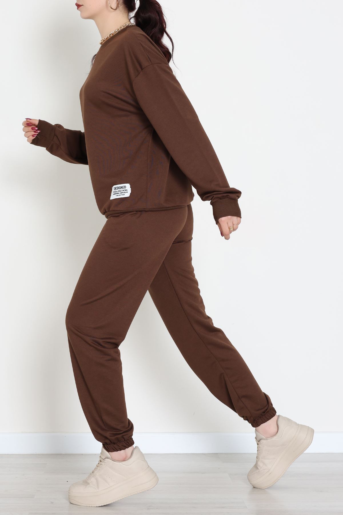 Armalı Eşofman Takımı Kahve - 20087.1857.