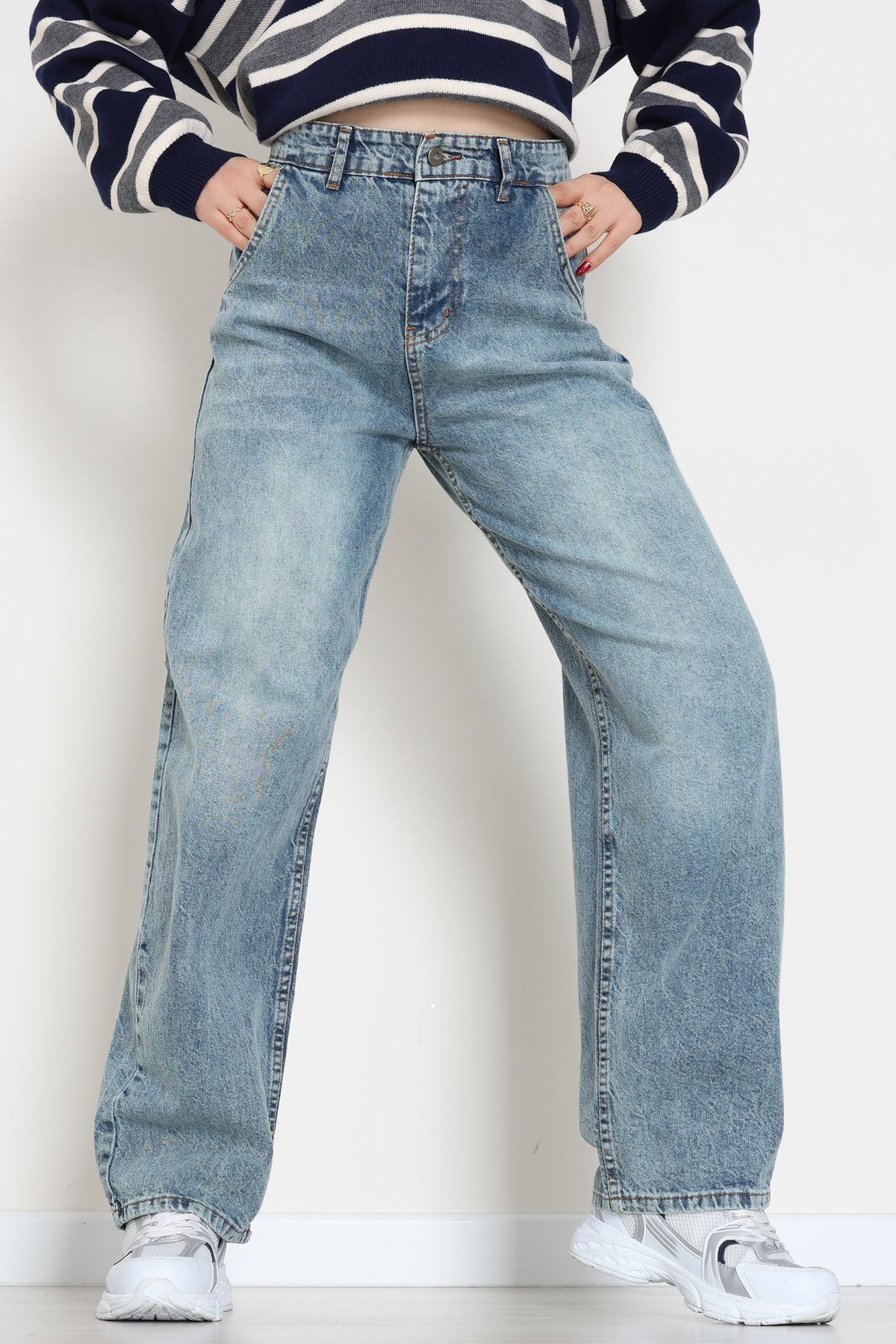 Baggy Kot Pantolon Buzmavi - 31586.1566.