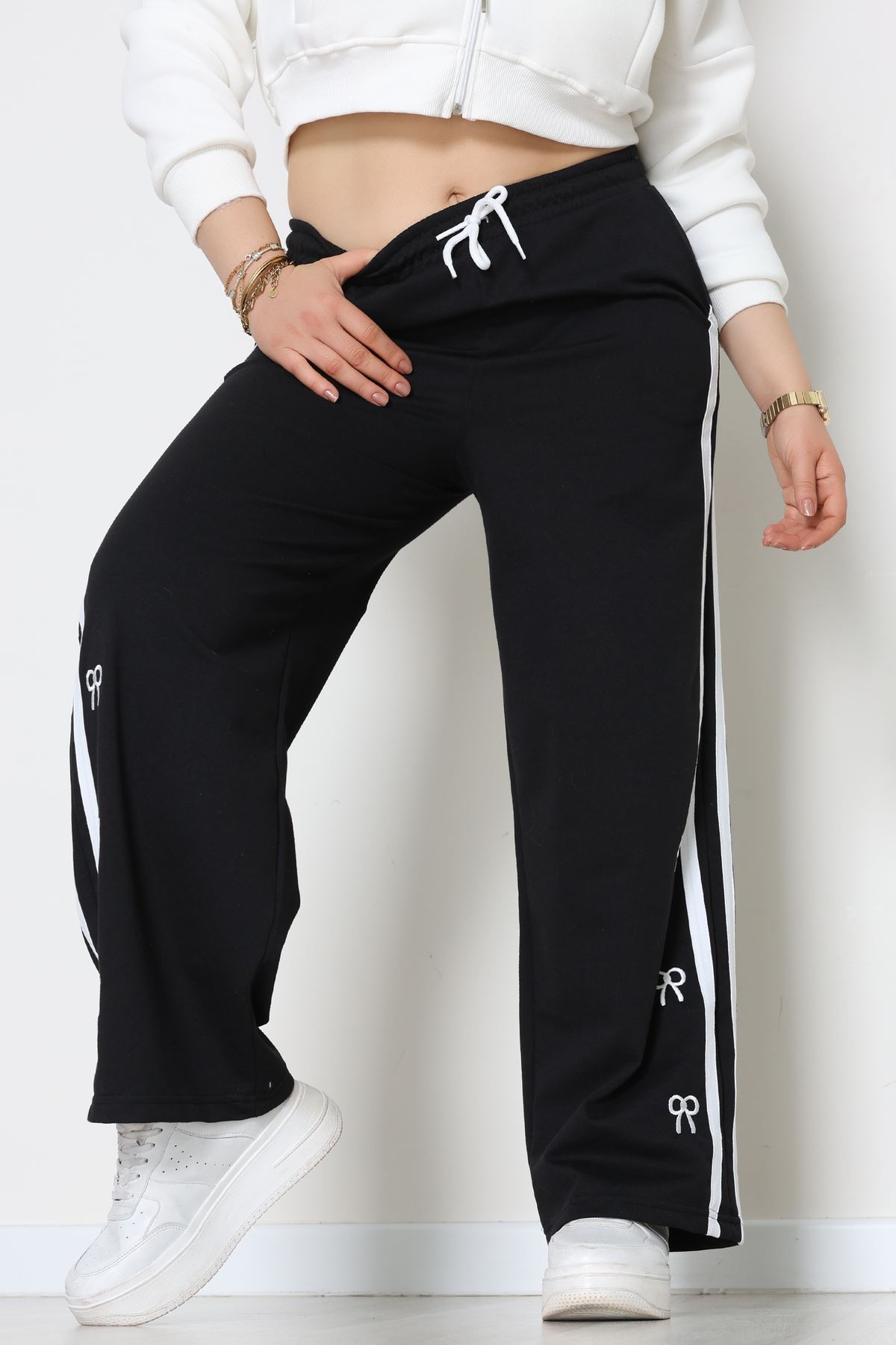 2 İplik Büyük Beden Eşofman Altı Siyah - 52178.1005.