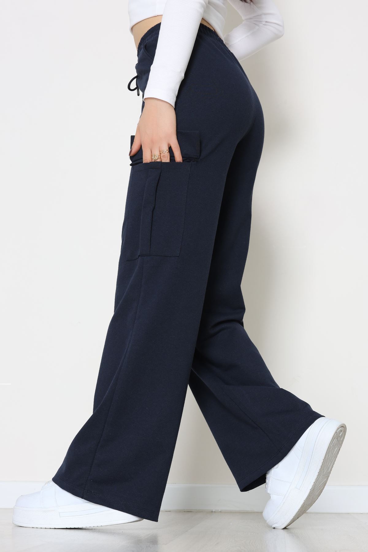 Kargo Cepli Eşofman Altı Lacivert - 52131.1857.