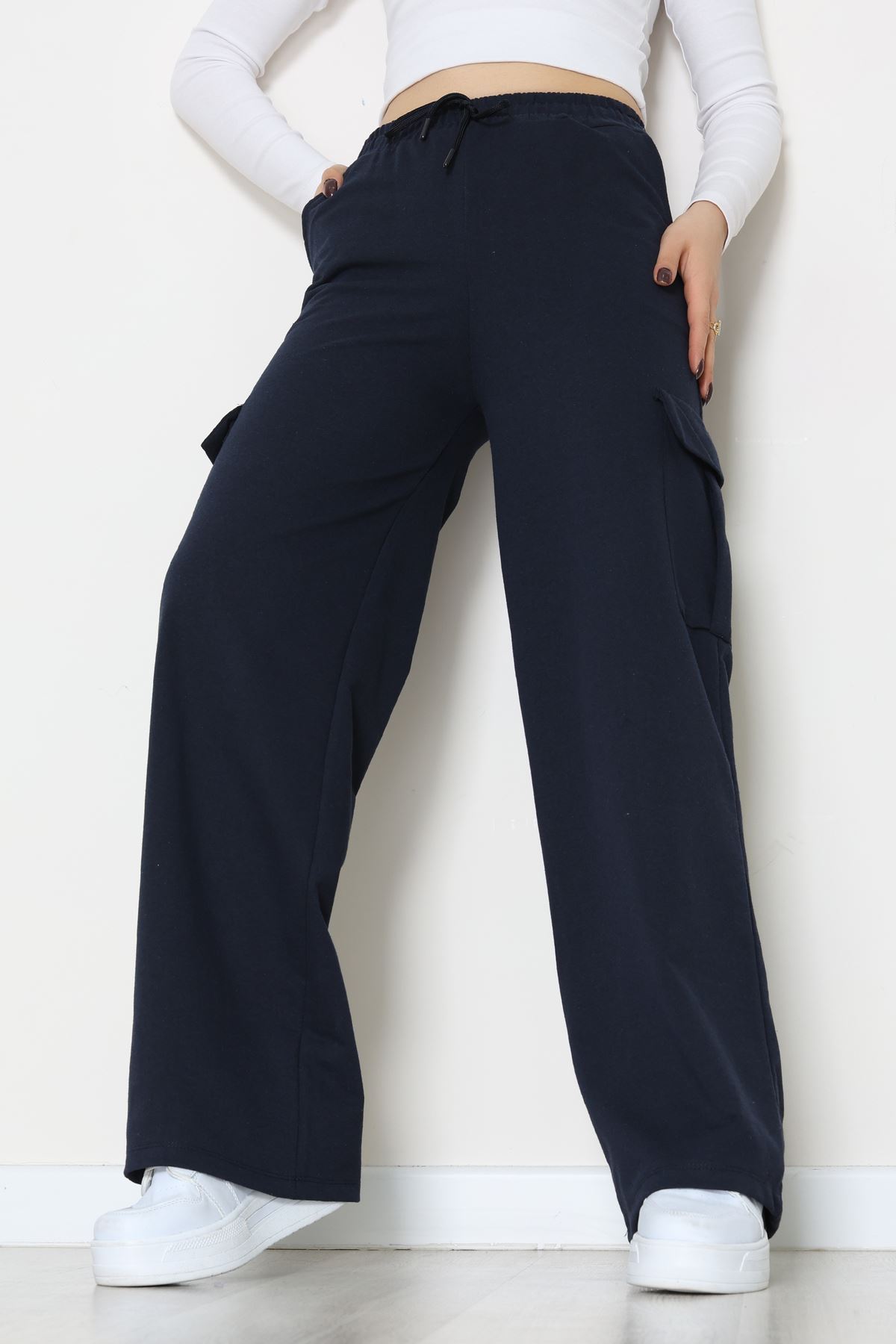 Kargo Cepli Eşofman Altı Lacivert - 52131.1857.