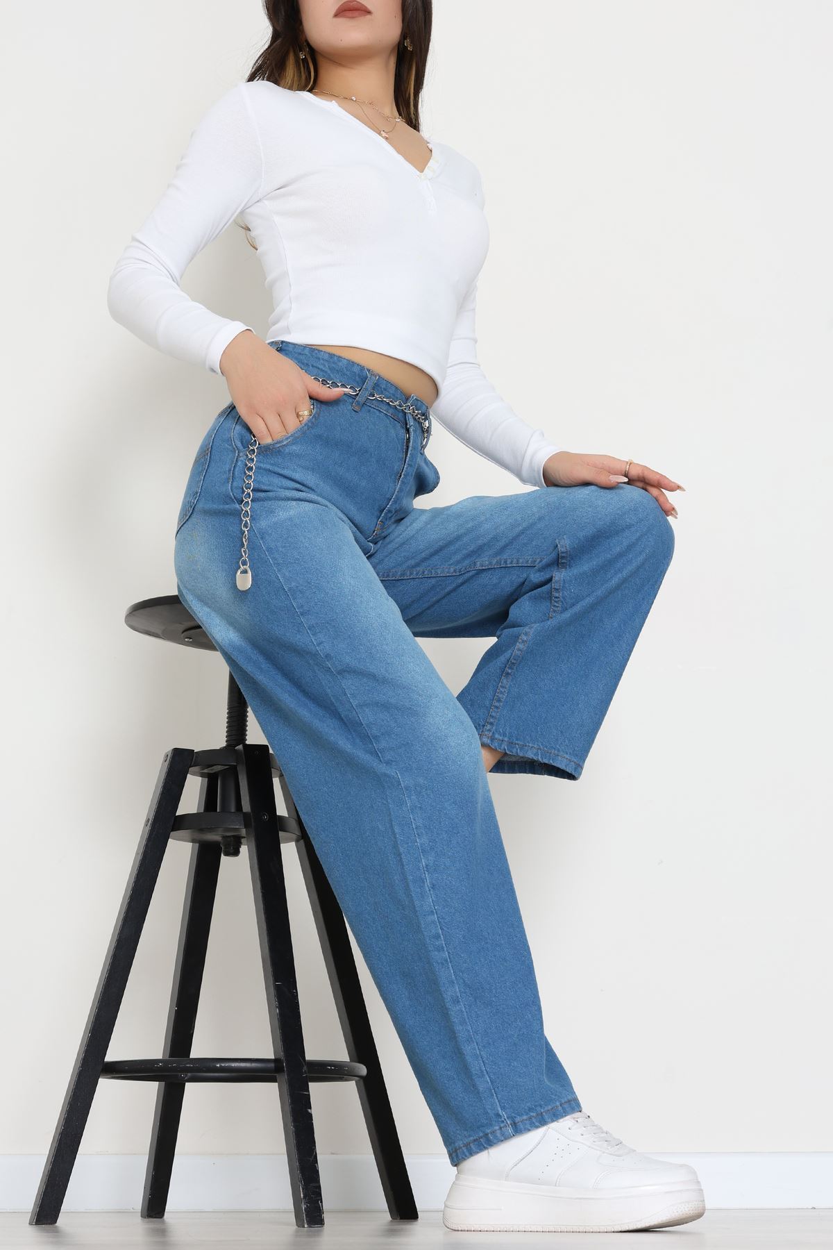 Baggy Kot Pantolon Açıkmavi1 - 31586.1566.