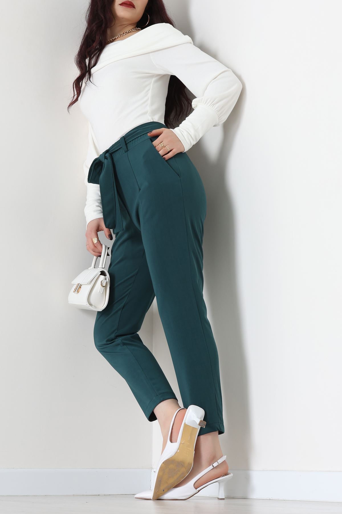 Ottoman Kuşaklı Pantolon Nefti - 1824.2126.