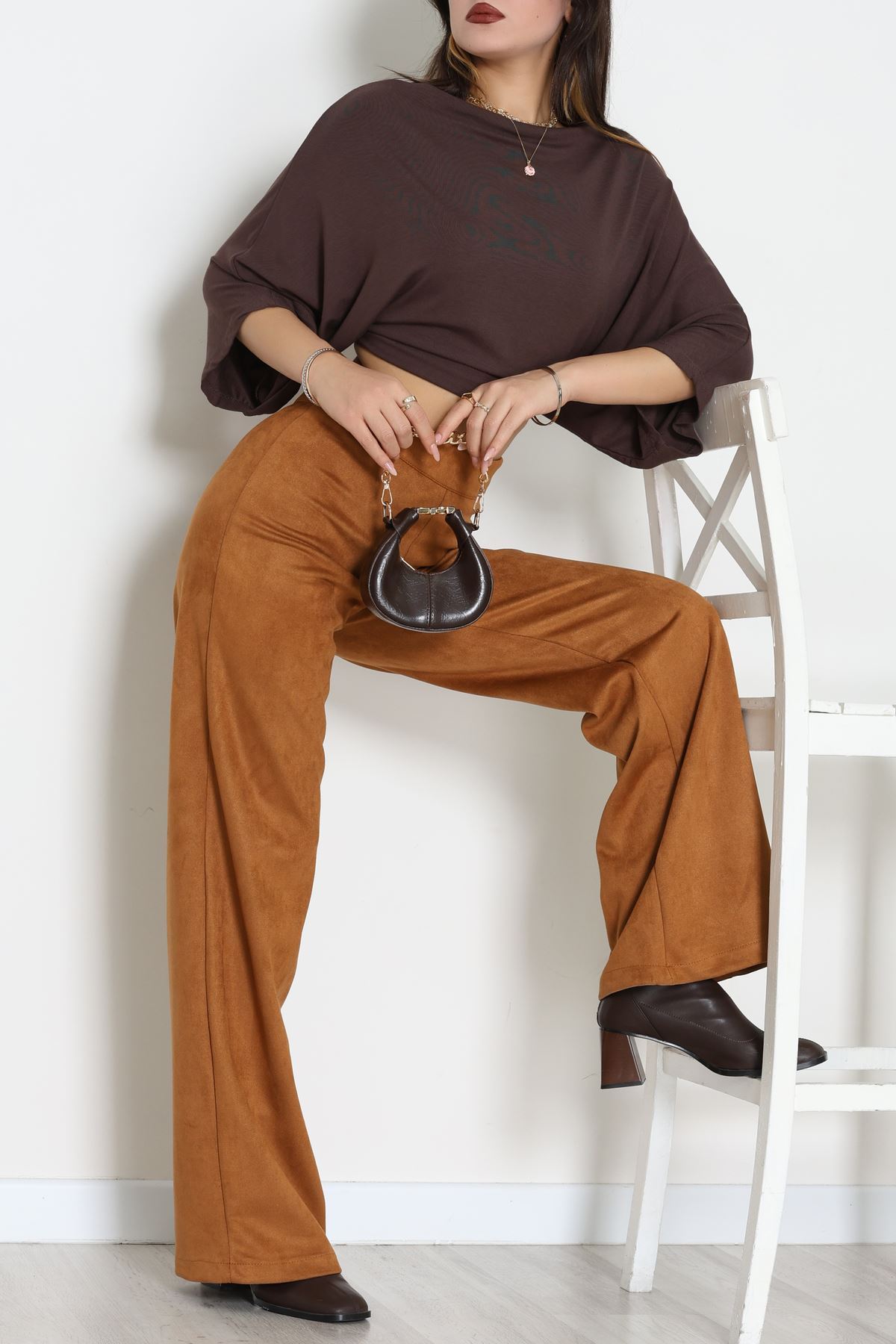 Süet Pantolon Taba - 1808.2126.