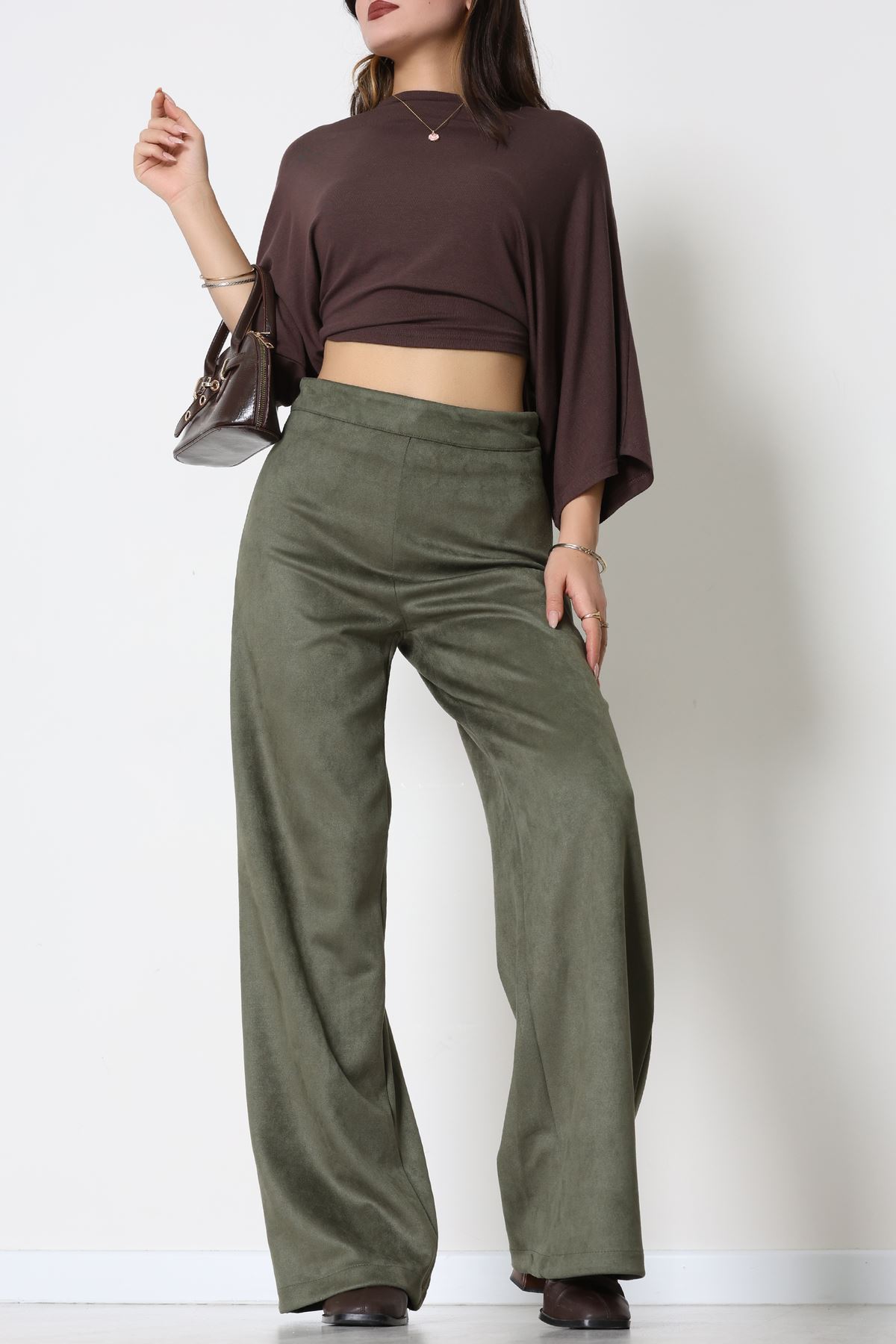 Süet Pantolon Haki - 1808.2126.