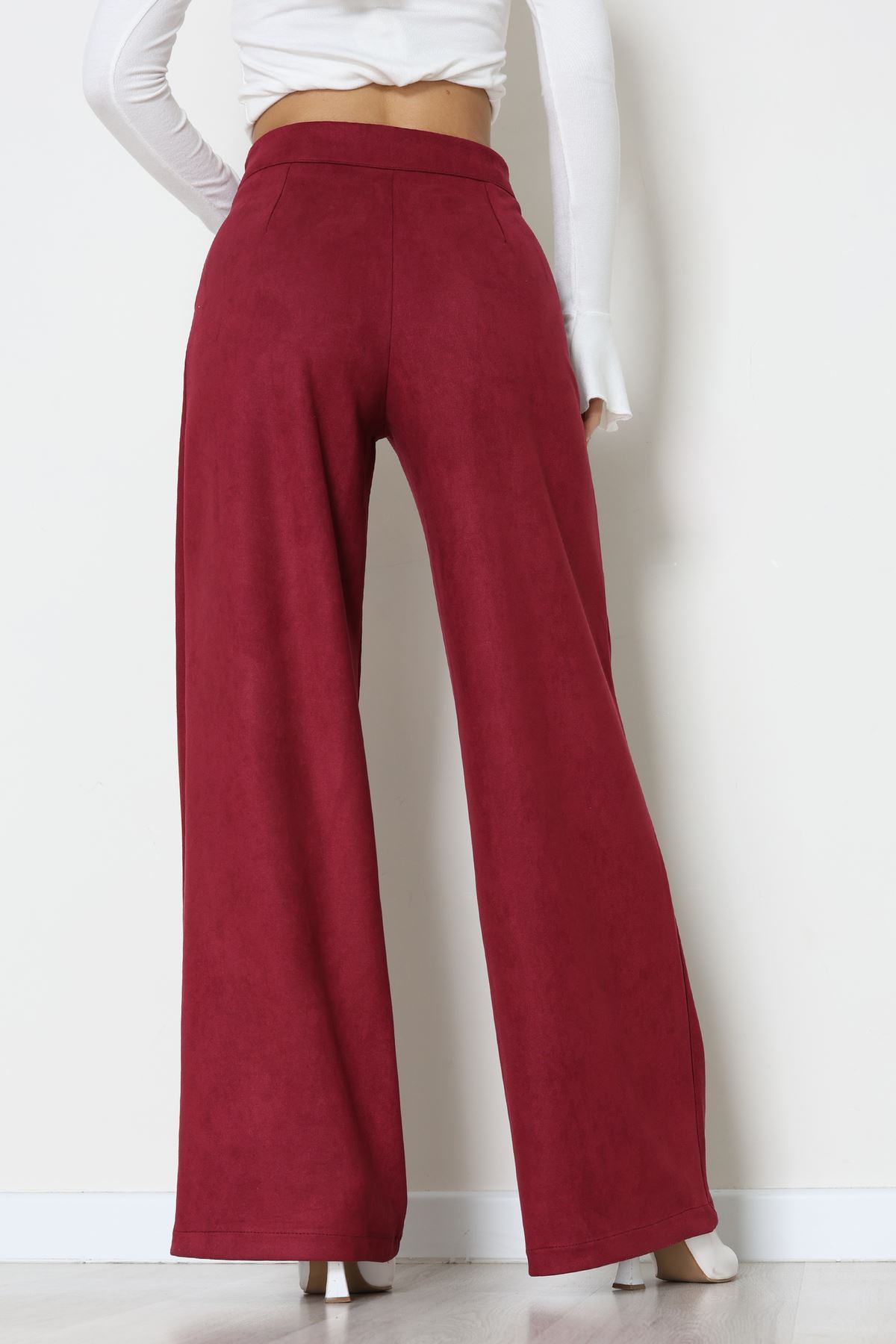 Süet Pantolon Mürdüm - 1808.2126.