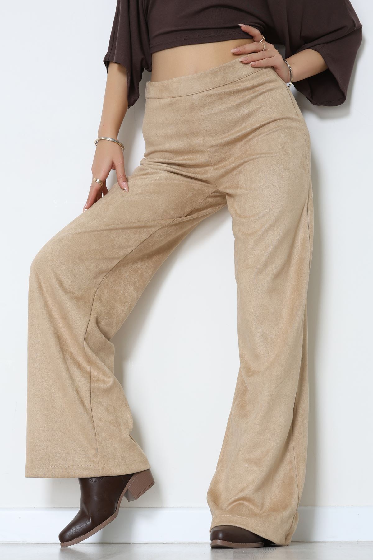 Süet Pantolon Bej - 1808.2126.