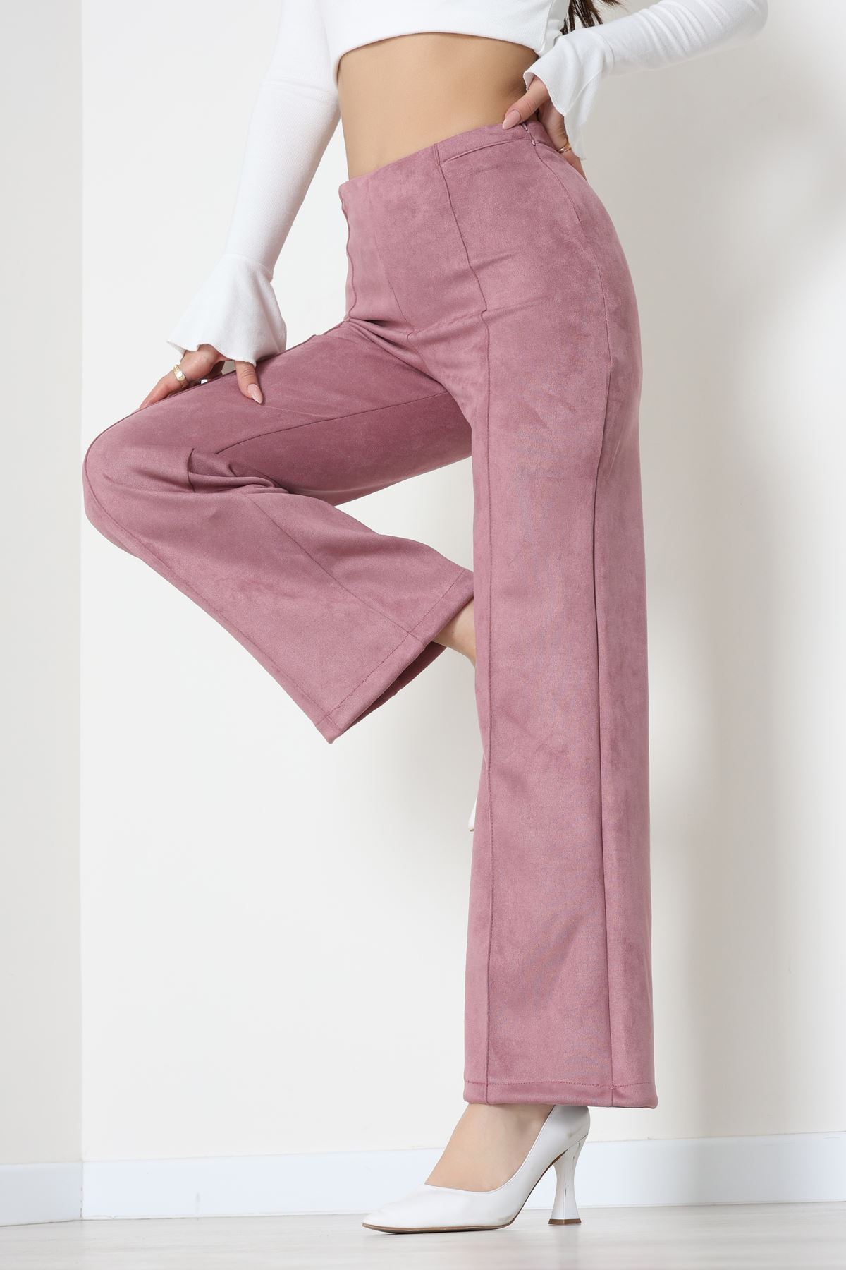 Süet Pantolon Gülkurusu - 1847.2126.