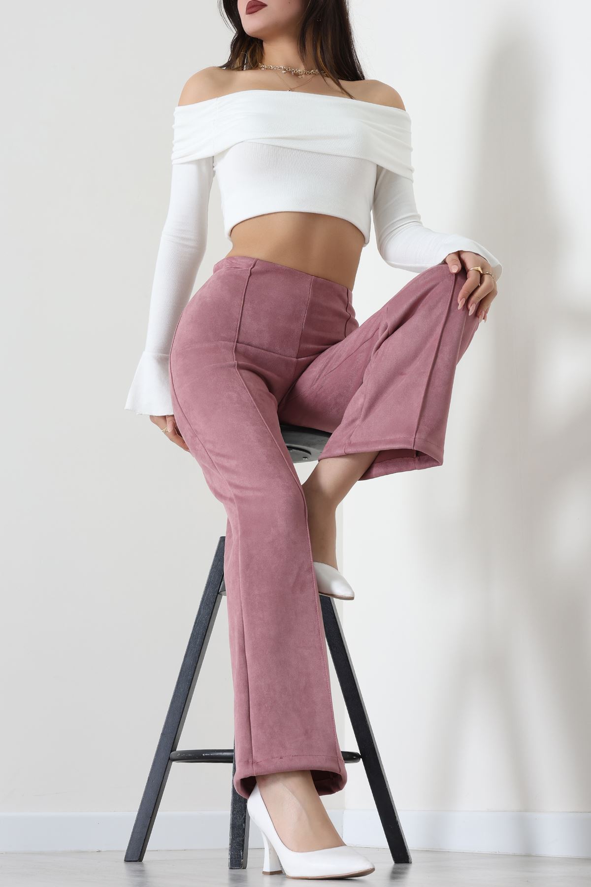 Süet Pantolon Gülkurusu - 1847.2126.