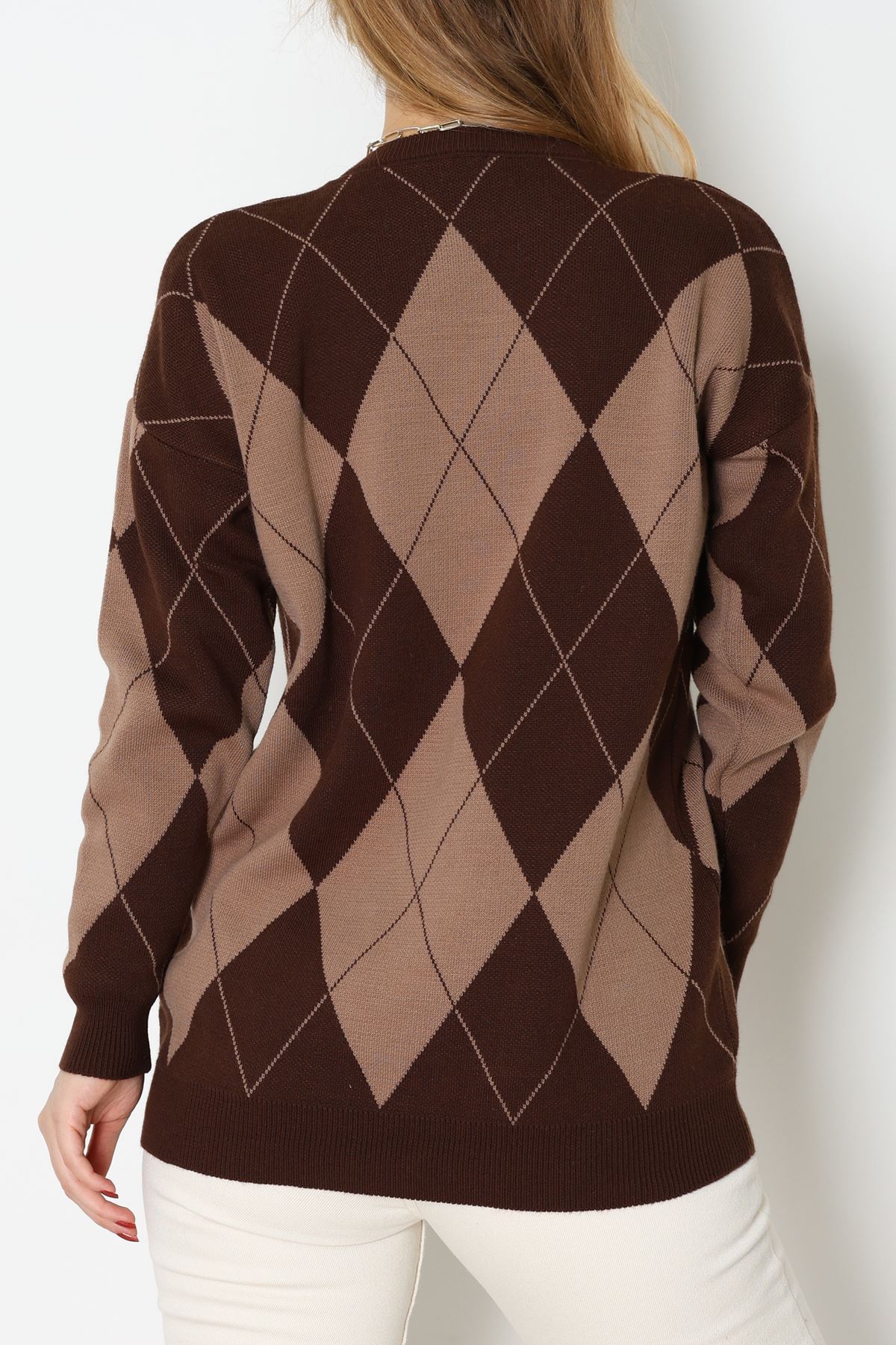 Etnik Desen Triko Kahvemocha - 3027.1577.