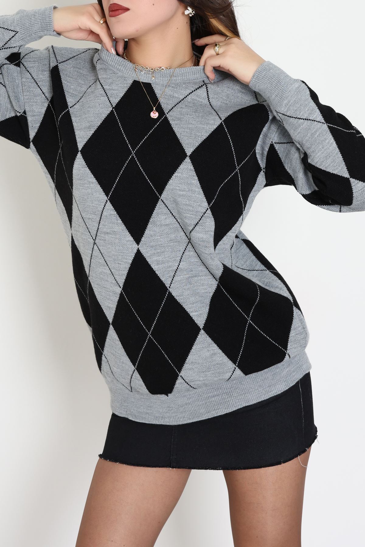 Etnik Desen Triko Grisiyah - 3027.1577.