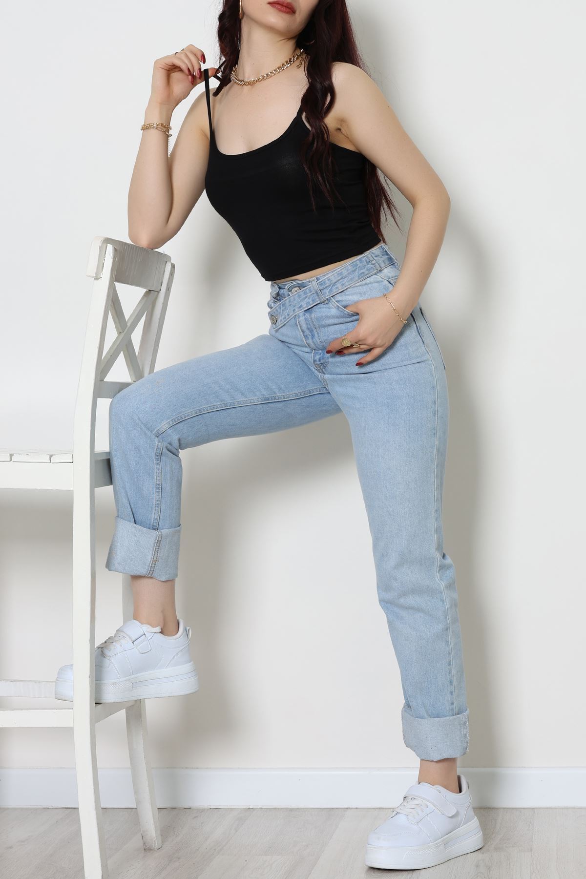 Viskon İp Asklı Atlet Siyah - 7000.2127.