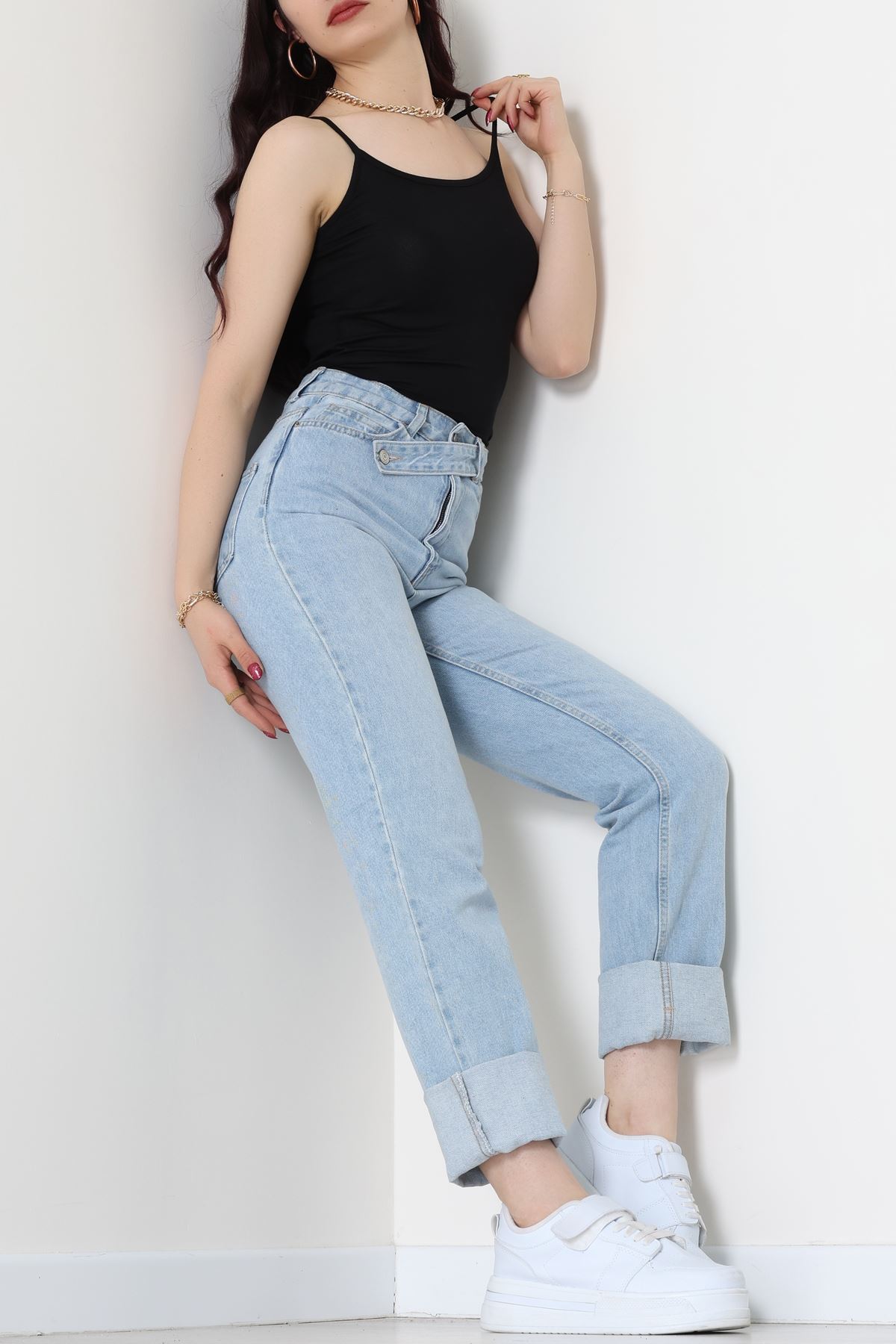 Viskon İp Askılı Atlet Siyah - 6500.2127.