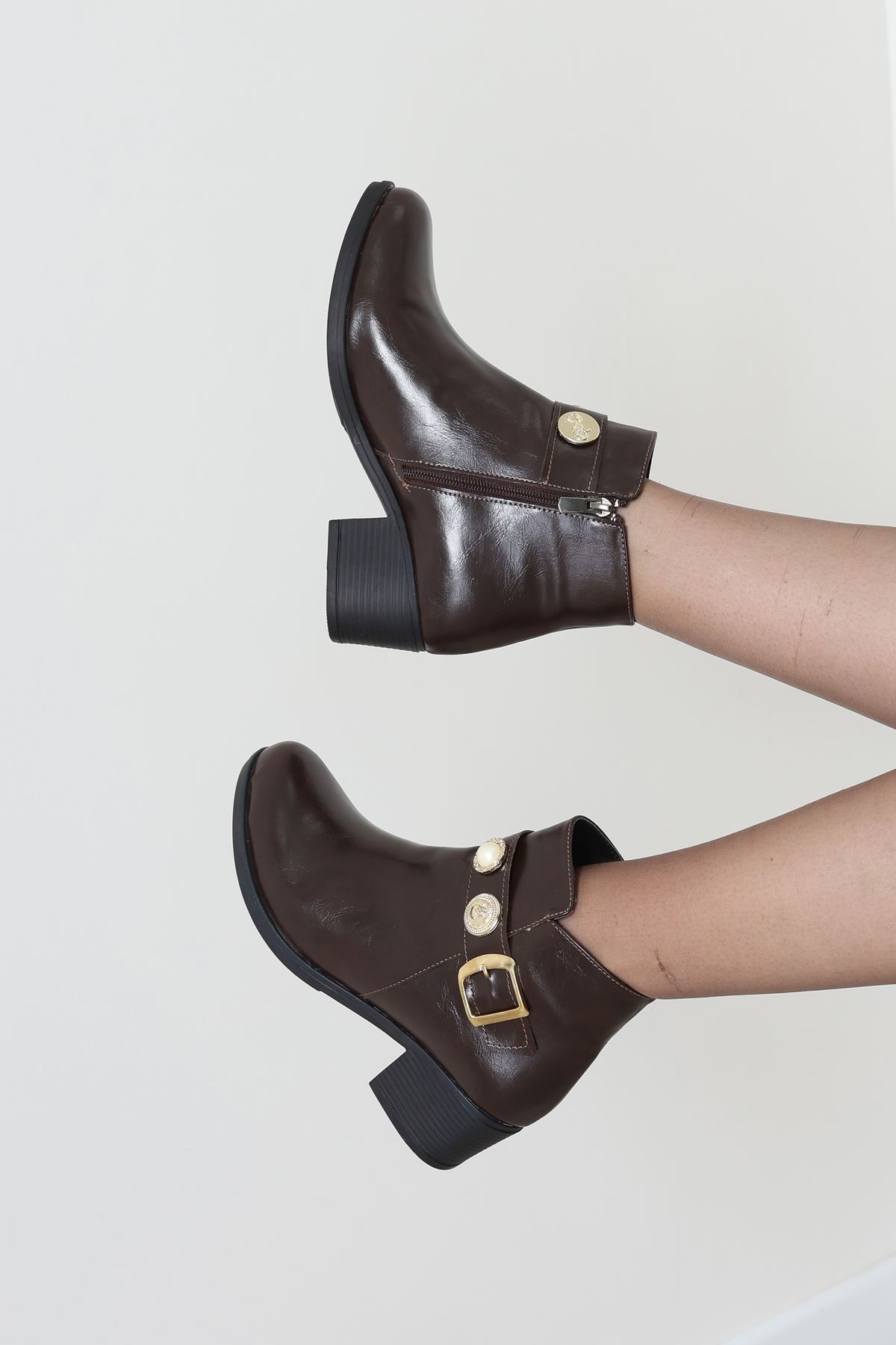 5 Cm Topuklu Bot Kahvederi - 32592.264.