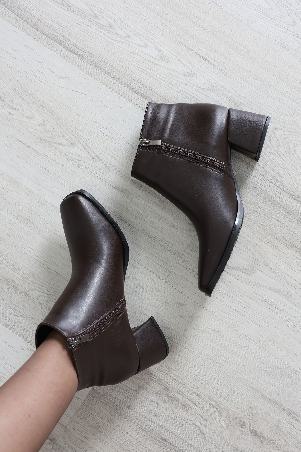 5 Cm Topuklu Bot Kahve - 32566.264.