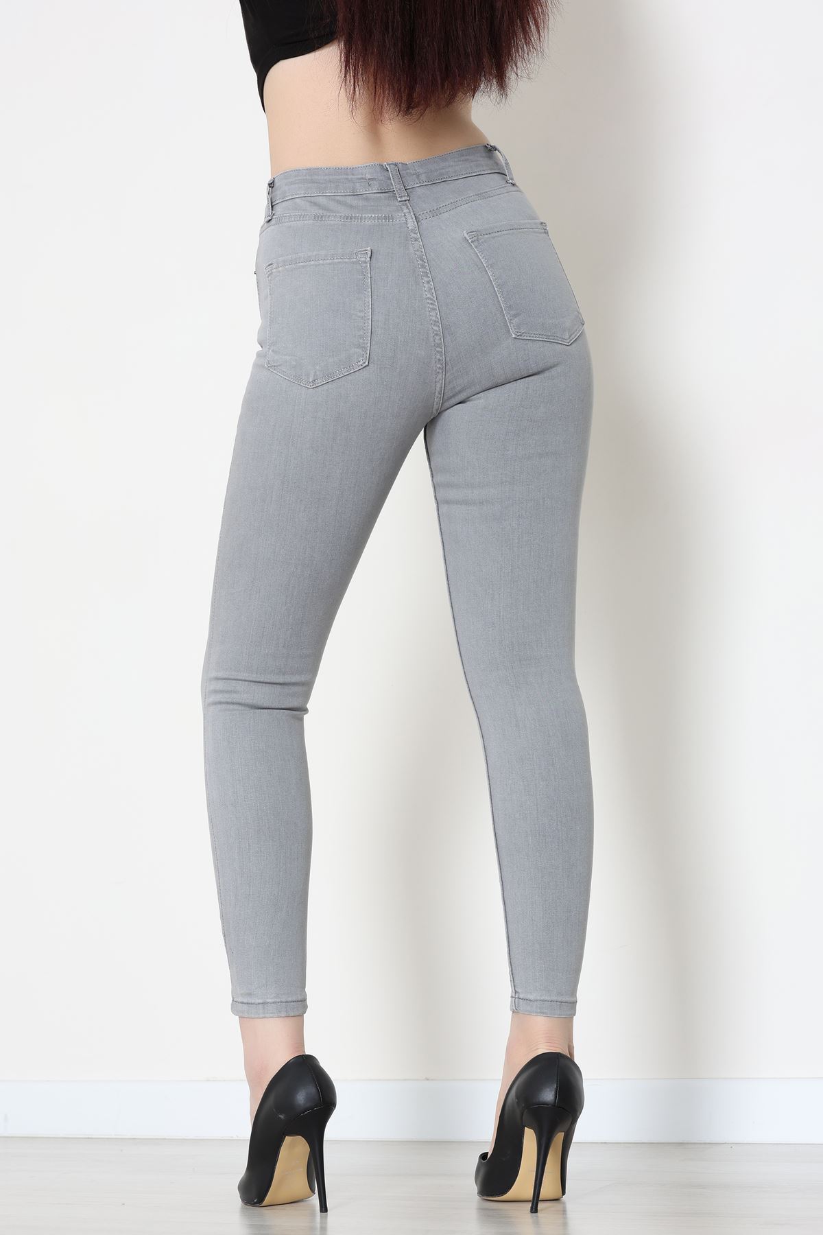 Dar Paça Kot Pantolon Gri - 42902.2128.