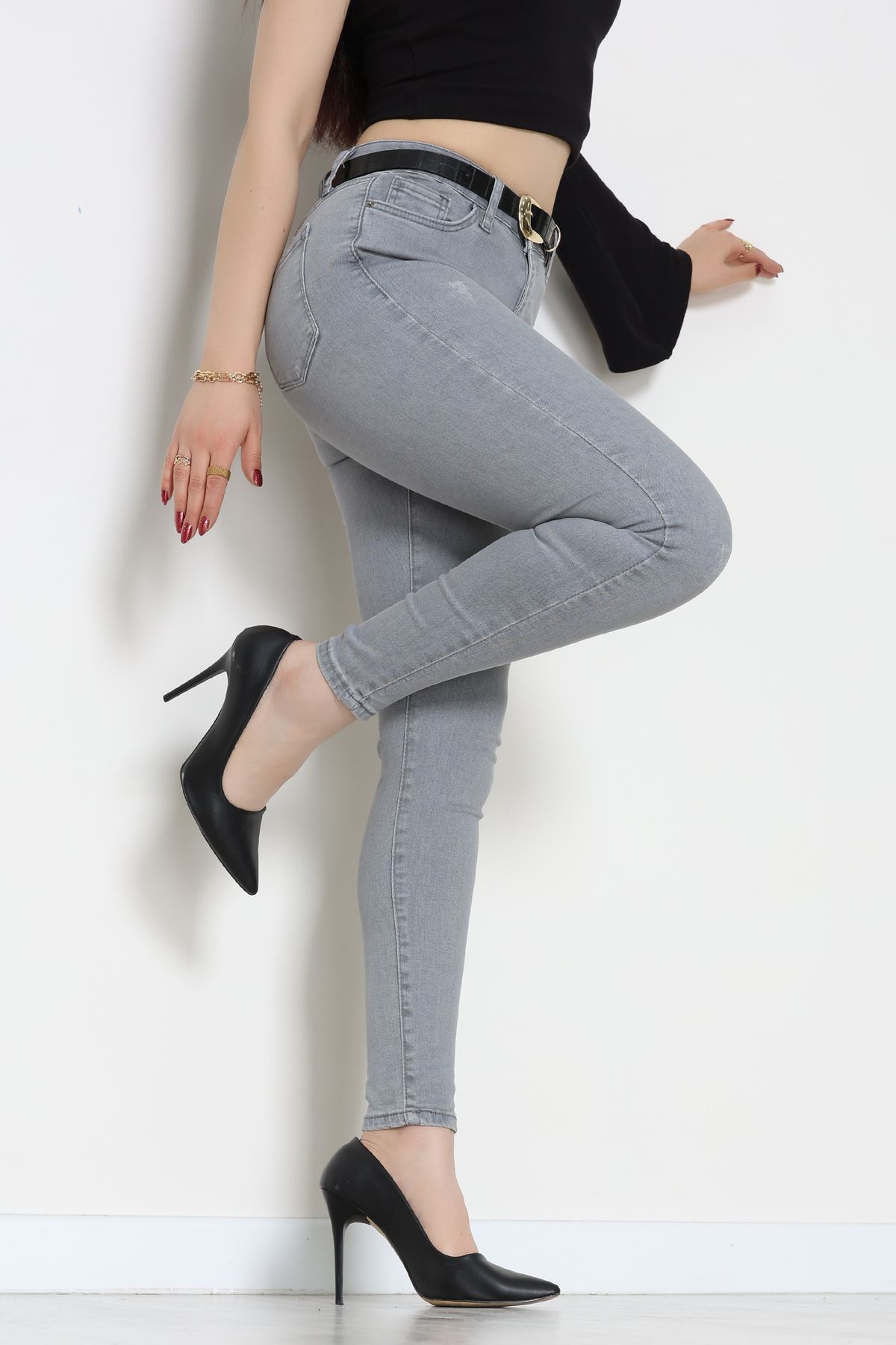 Dar Paça Kot Pantolon Gray - 42902.2128.