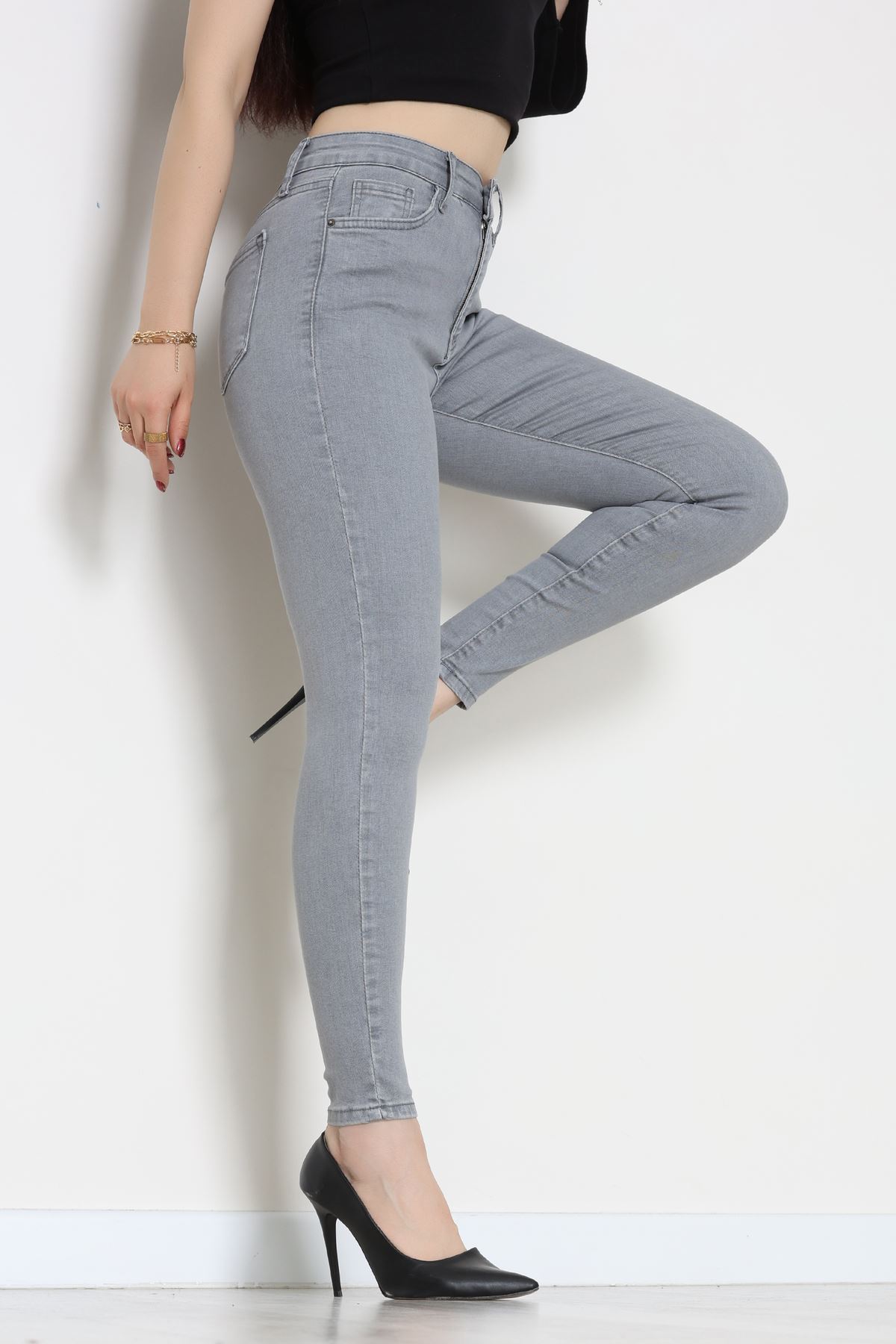 Dar Paça Kot Pantolon Gray - 42900.2128.
