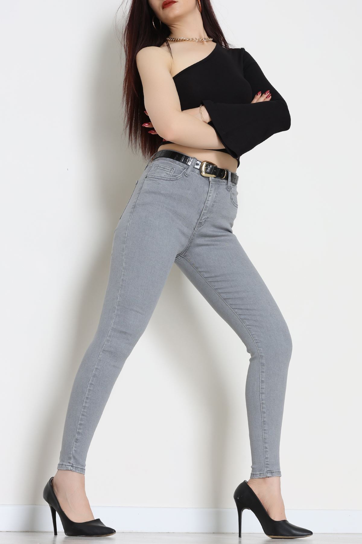 Dar Paça Kot Pantolon Gray - 42900.2128.