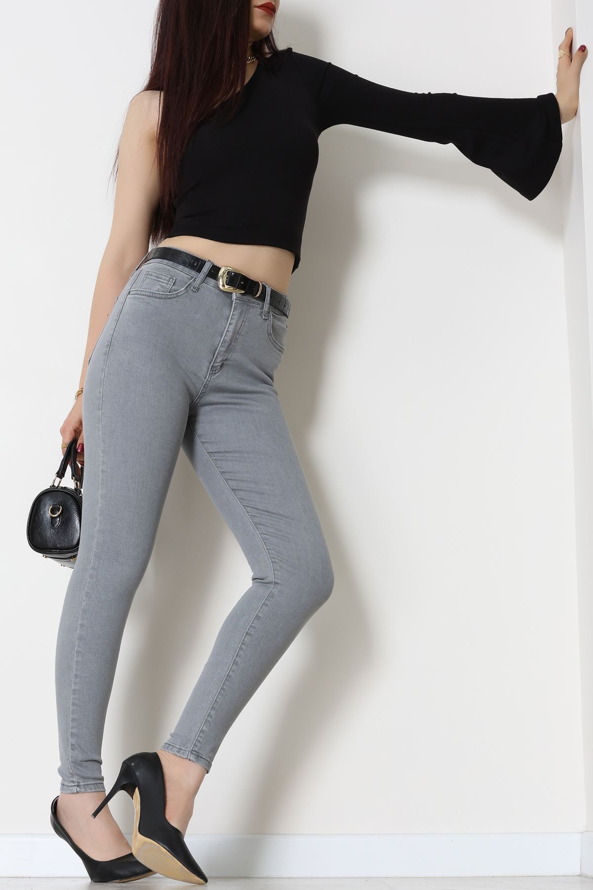 Dar Paça Kot Pantolon Gray - 42900.2128.