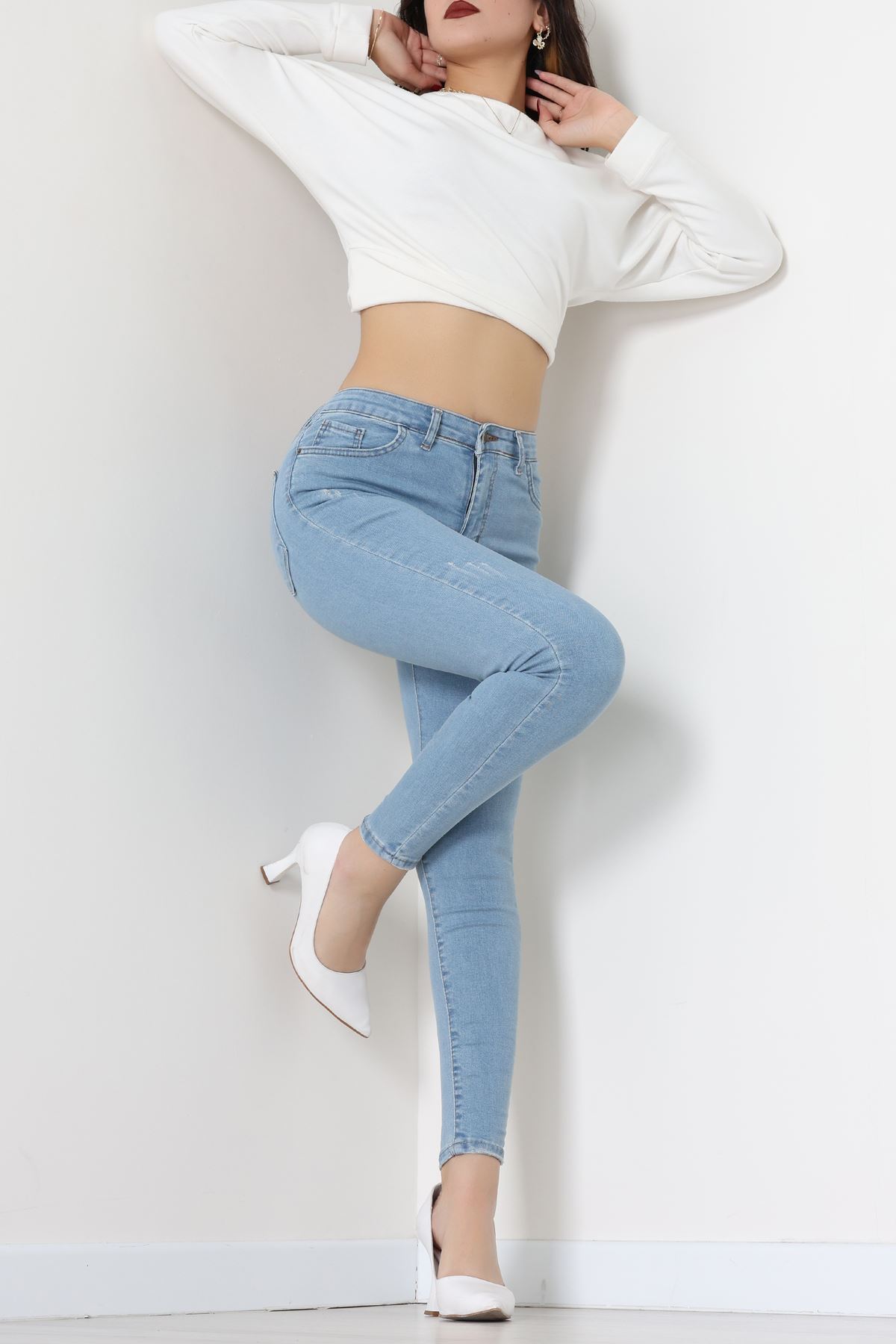 Dar Paça Kot Pantolon Mavi1 - 42900.2128.