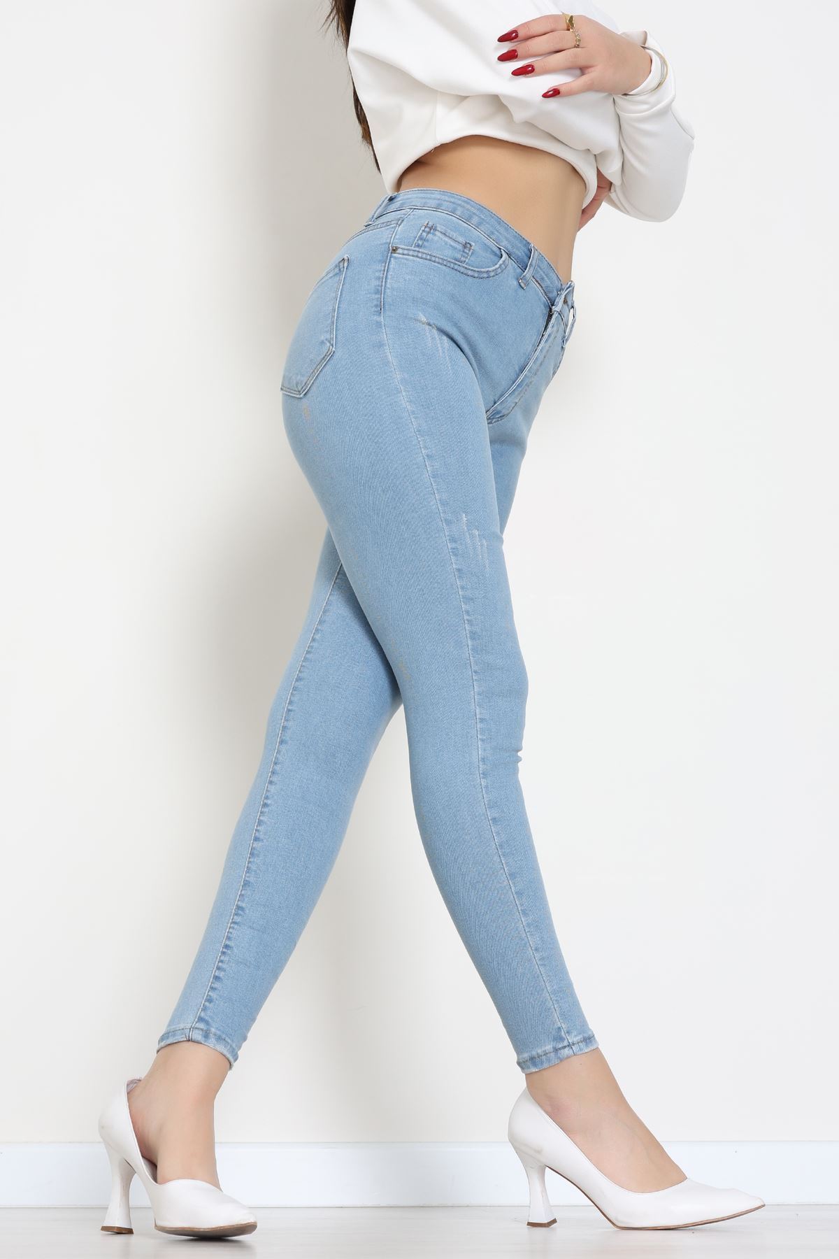 Dar Paça Kot Pantolon Mavi1 - 42900.2128.