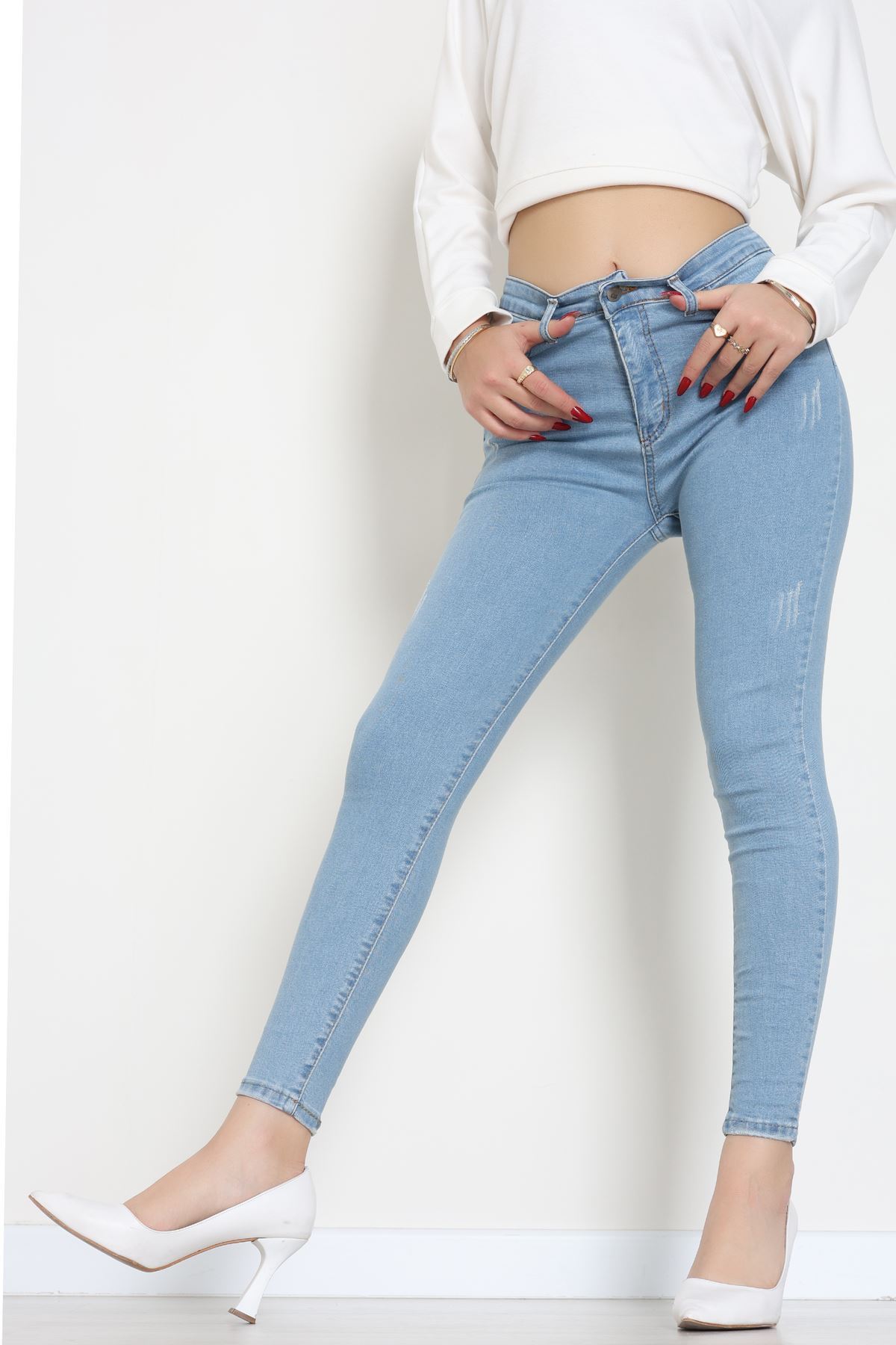 Dar Paça Kot Pantolon Mavi1 - 42900.2128.