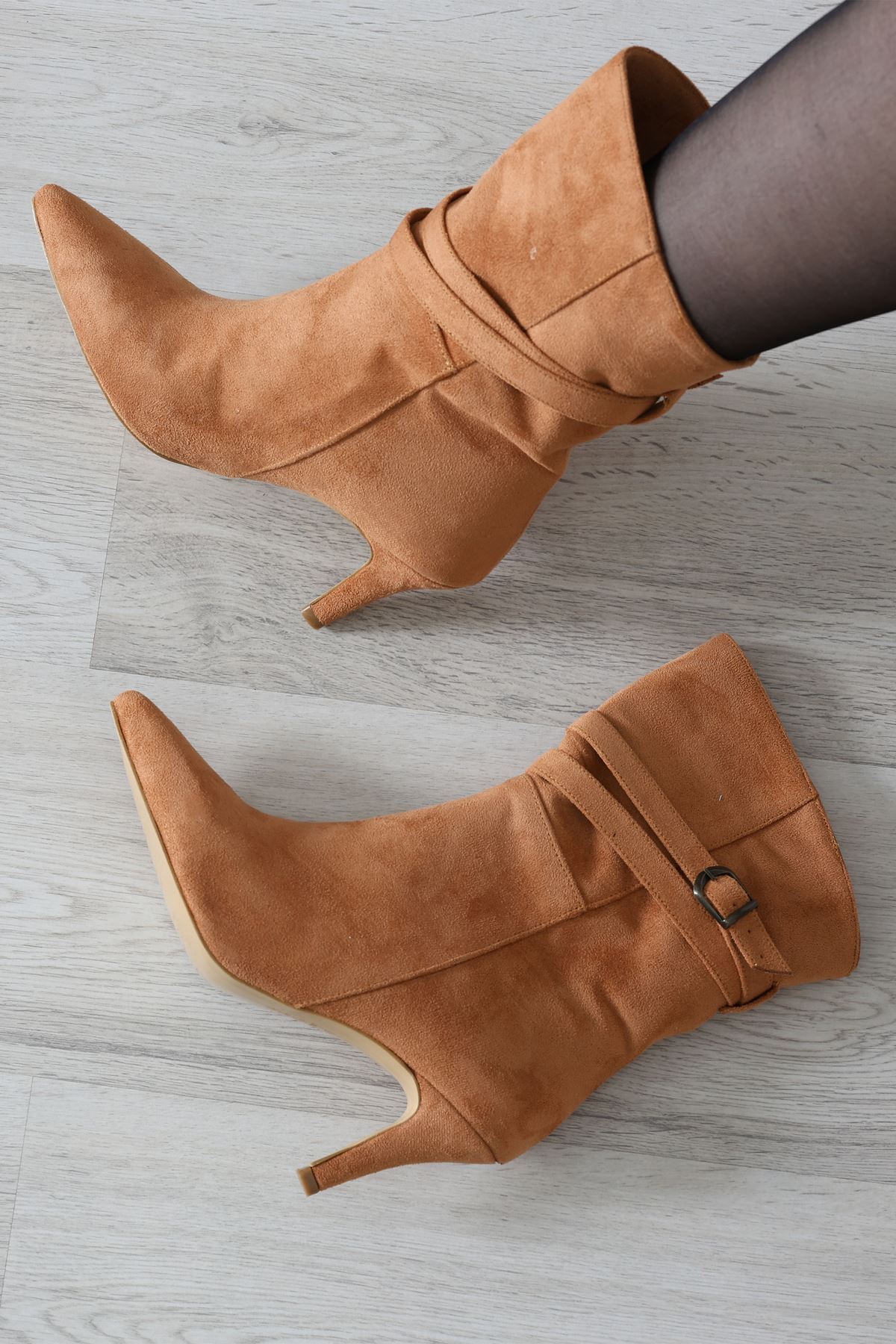 7 Cm Topuklu Çizme Tabasüet - 32651.264.