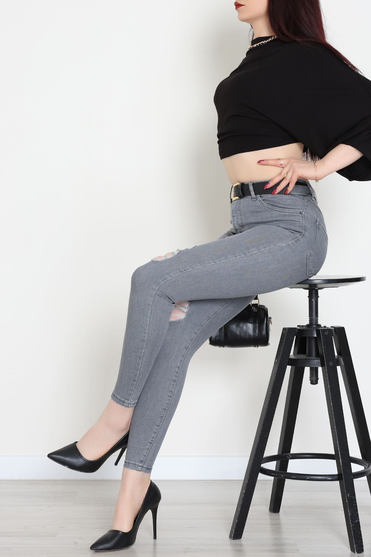 Dar Paça Kot Pantolon Gray1 - 42901.2128.