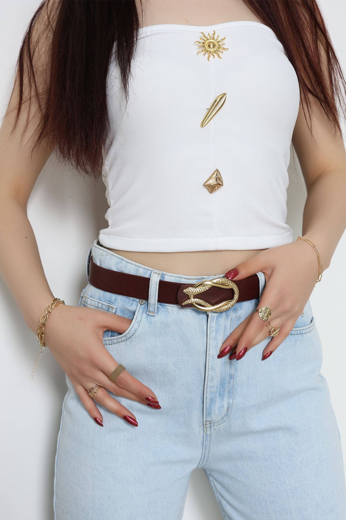 Aksesuar Kemer Bordo - 31796.1794.