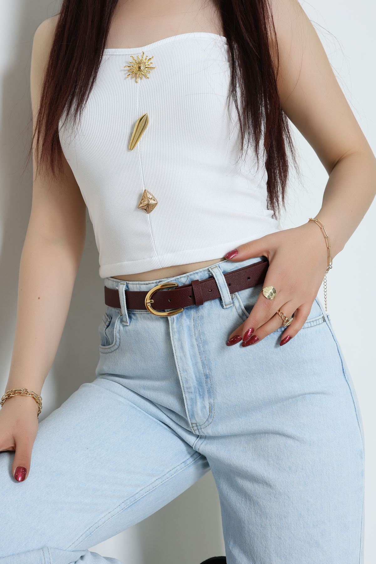 Aksesuar Kemer Bordo - 31795.1794.